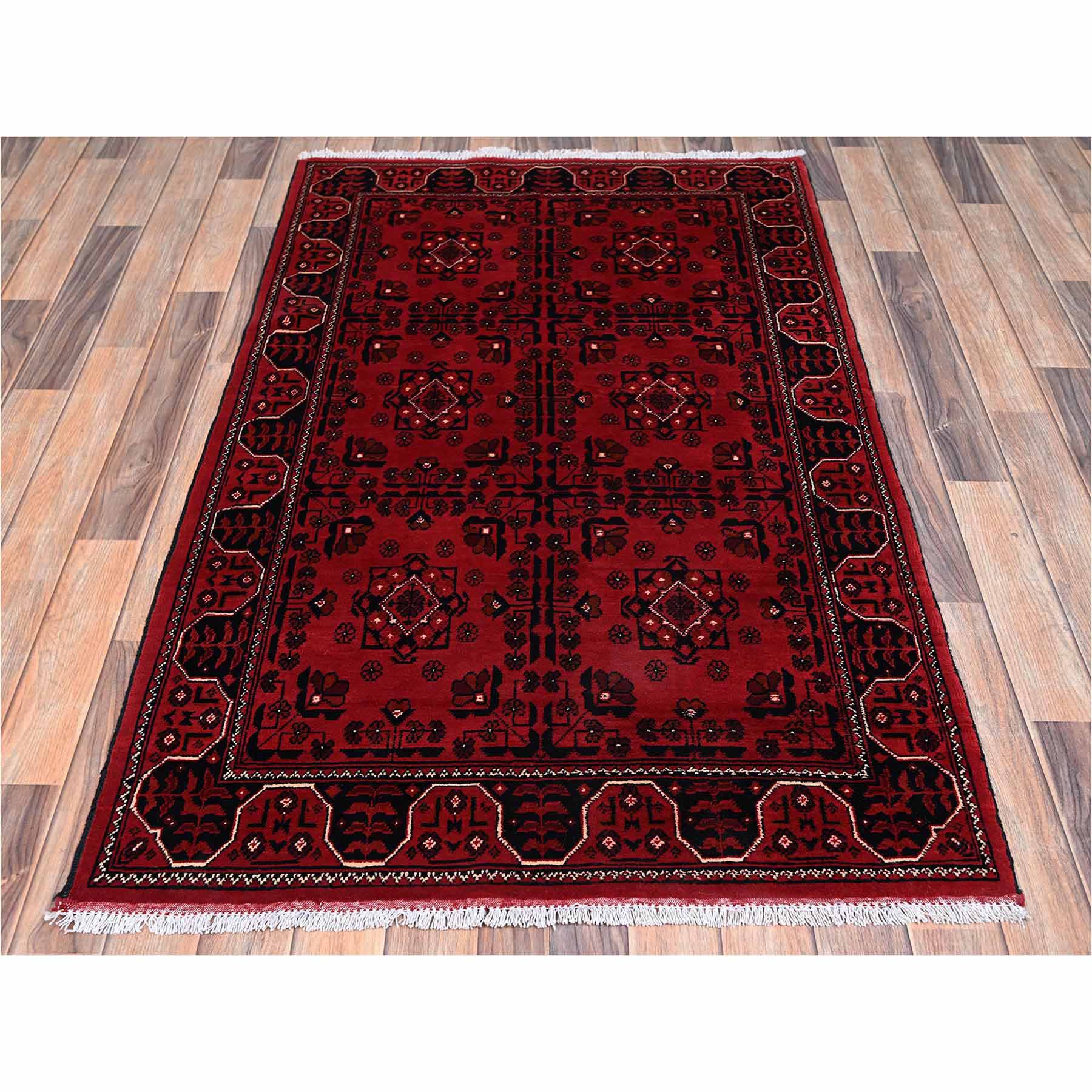 Tribal-Geometric-Hand-Knotted-Rug-12255