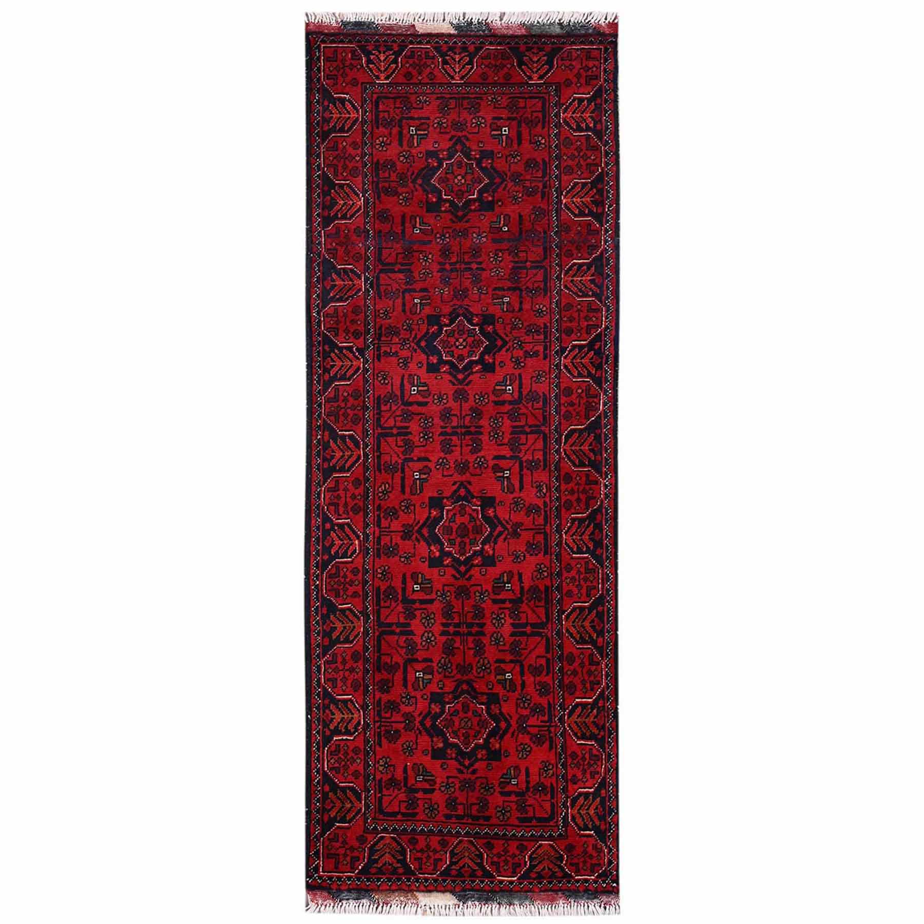 Tribal-Geometric-Hand-Knotted-Rug-12275