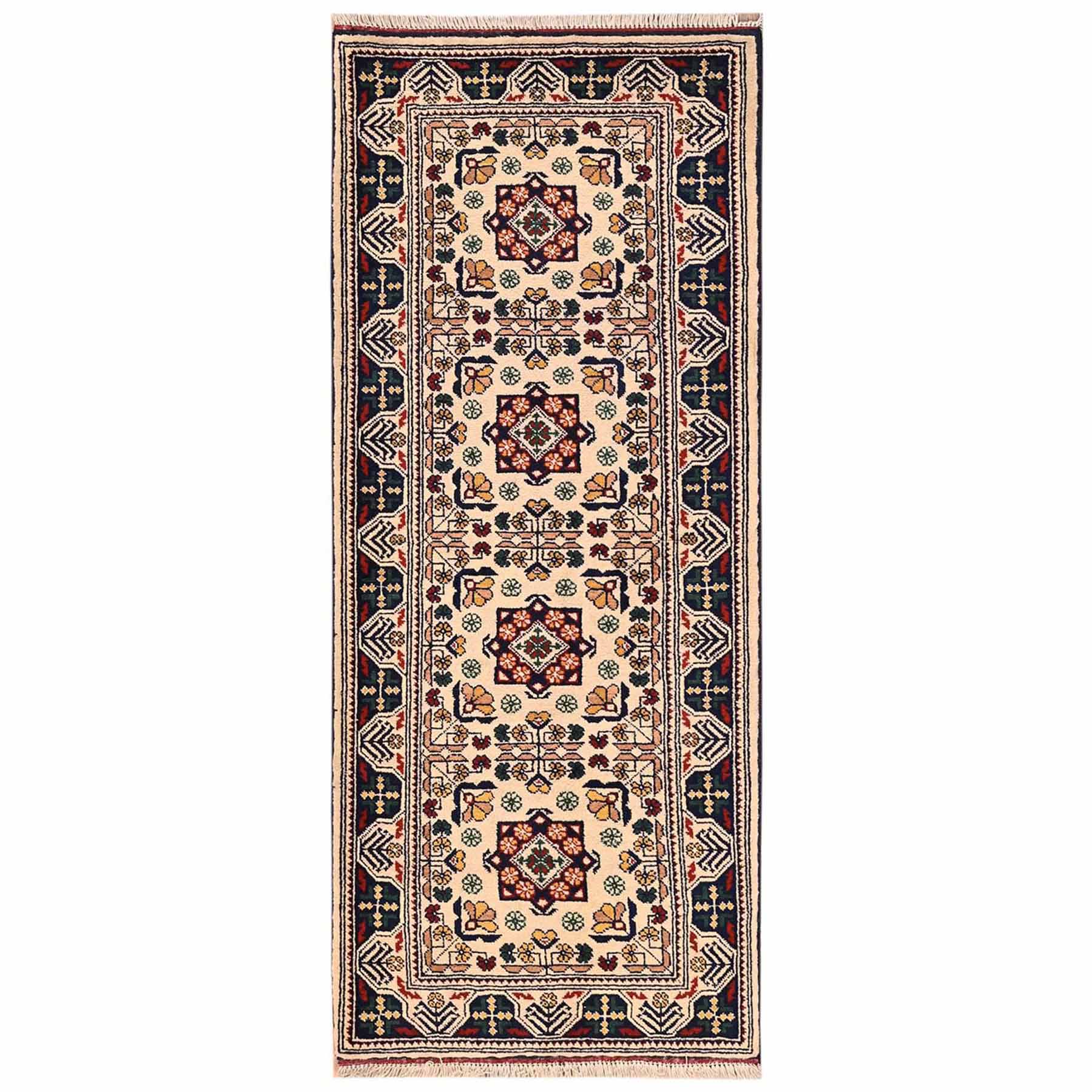 Tribal-Geometric-Hand-Knotted-Rug-12290