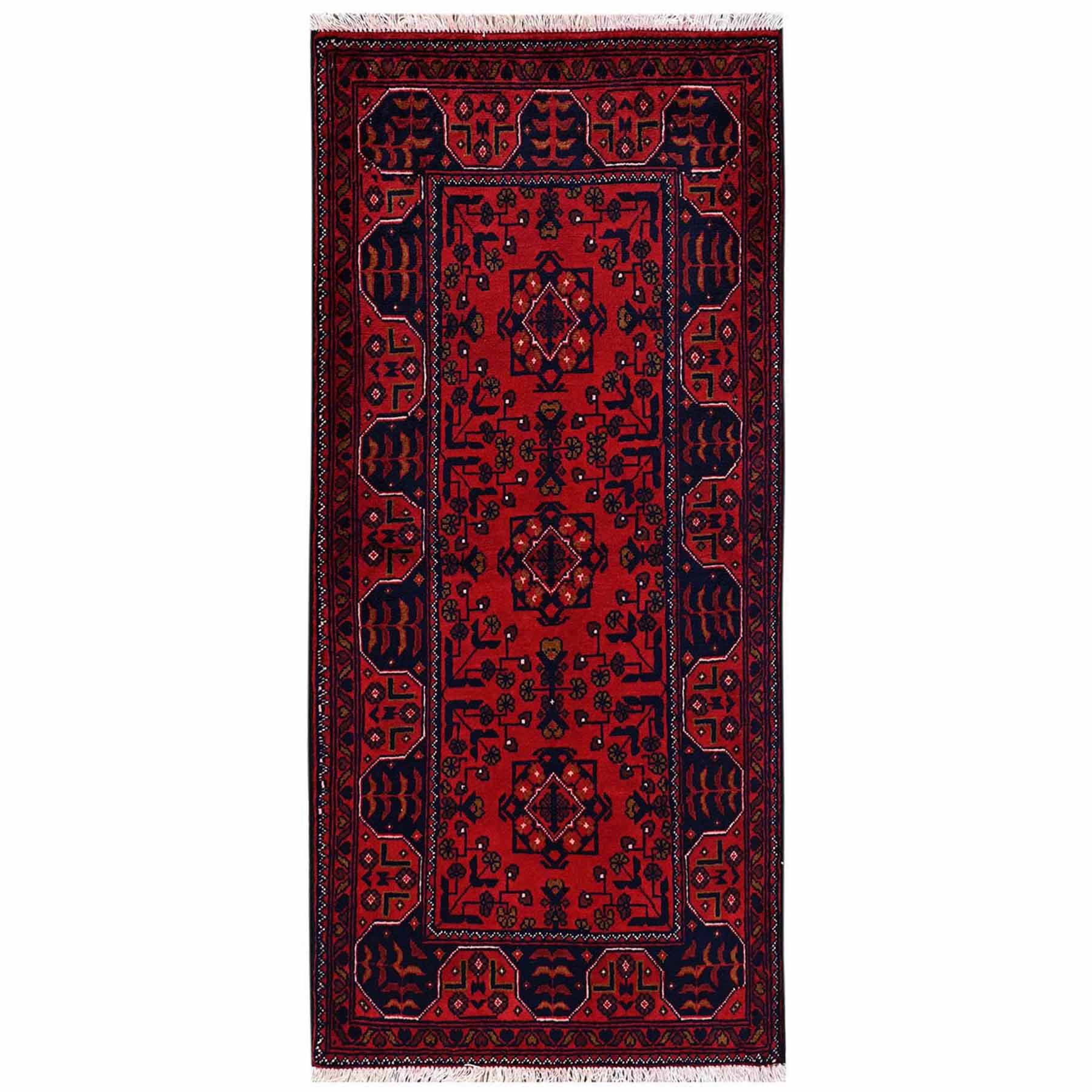 Tribal-Geometric-Hand-Knotted-Rug-12335