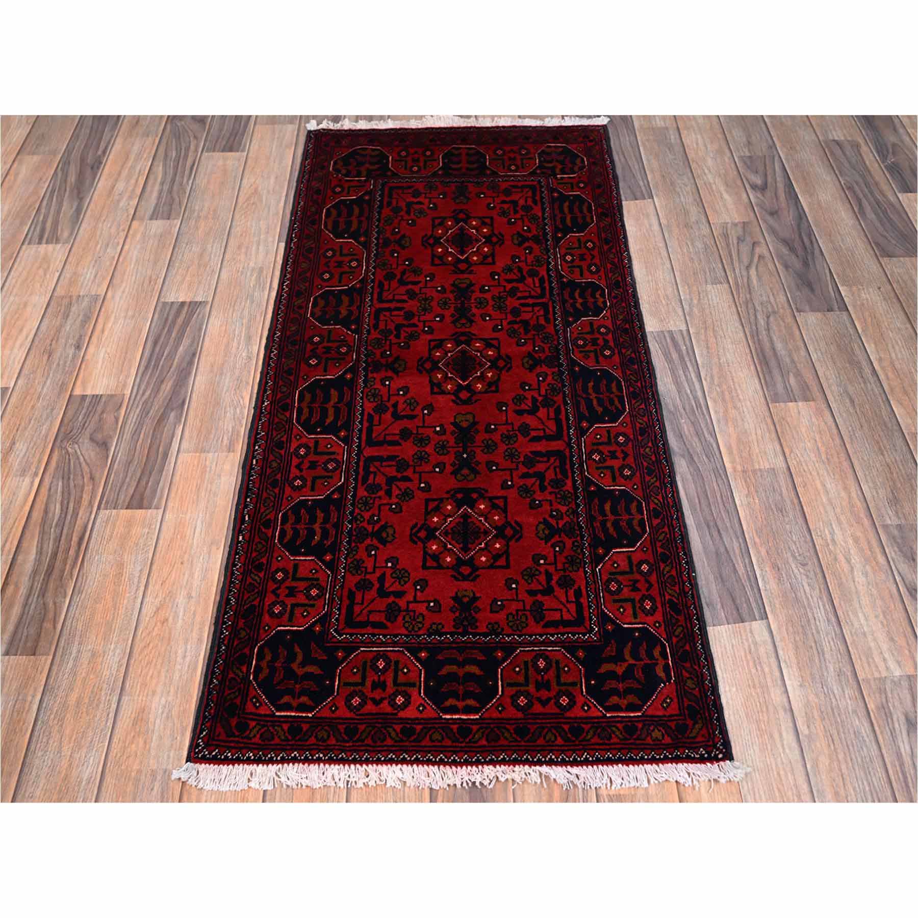 Tribal-Geometric-Hand-Knotted-Rug-12335