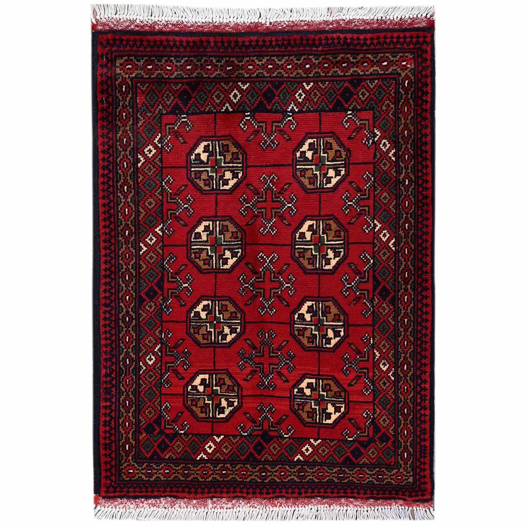 Tribal-Geometric-Hand-Knotted-Rug-12355