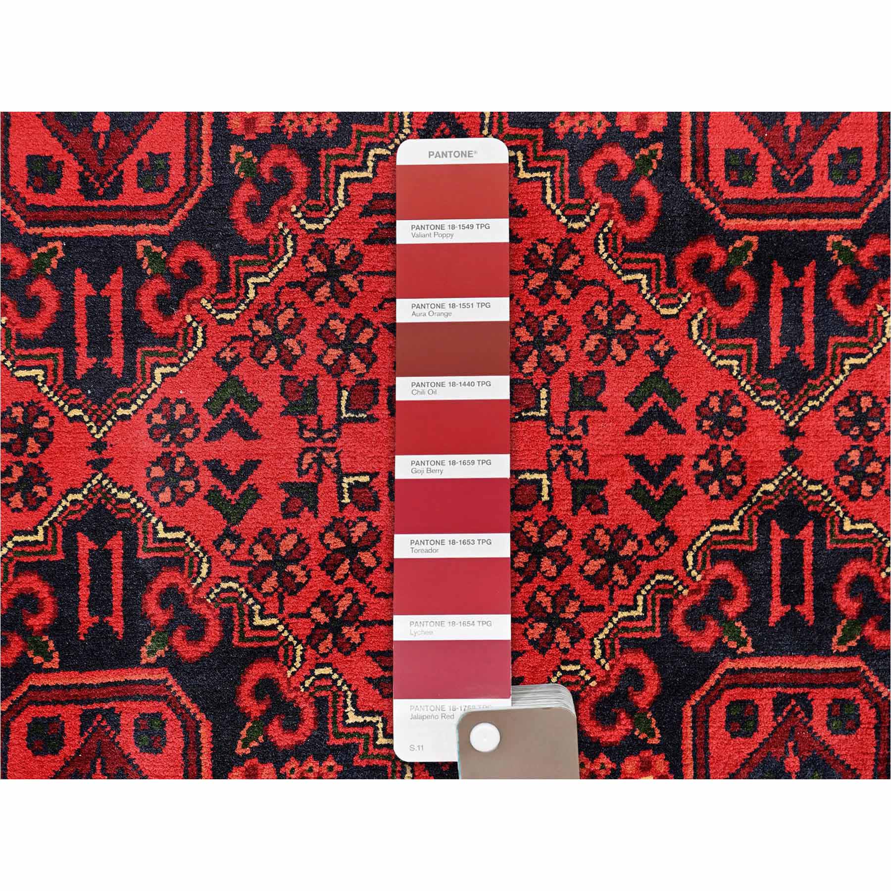 Tribal-Geometric-Hand-Knotted-Rug-12370