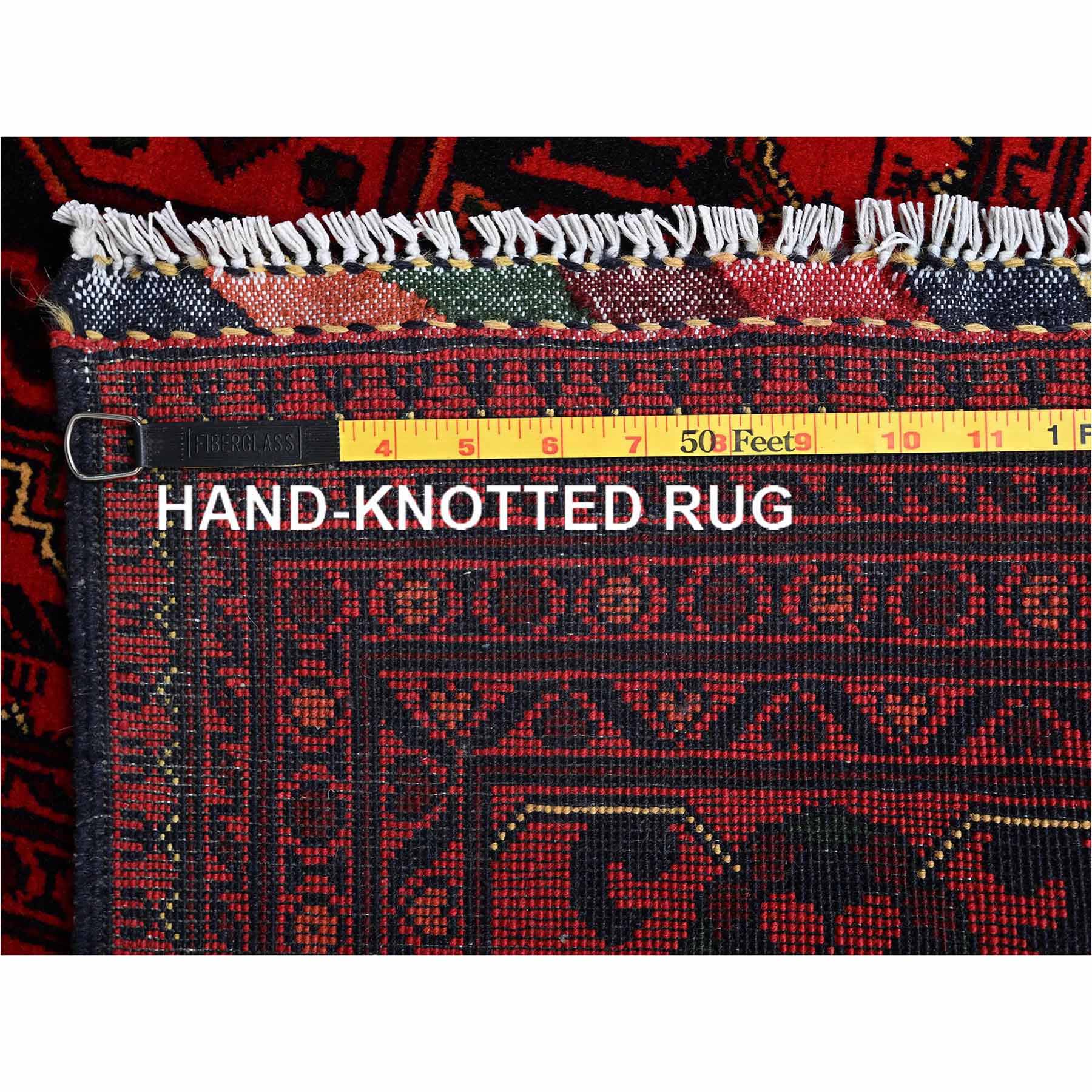 Tribal-Geometric-Hand-Knotted-Rug-12370