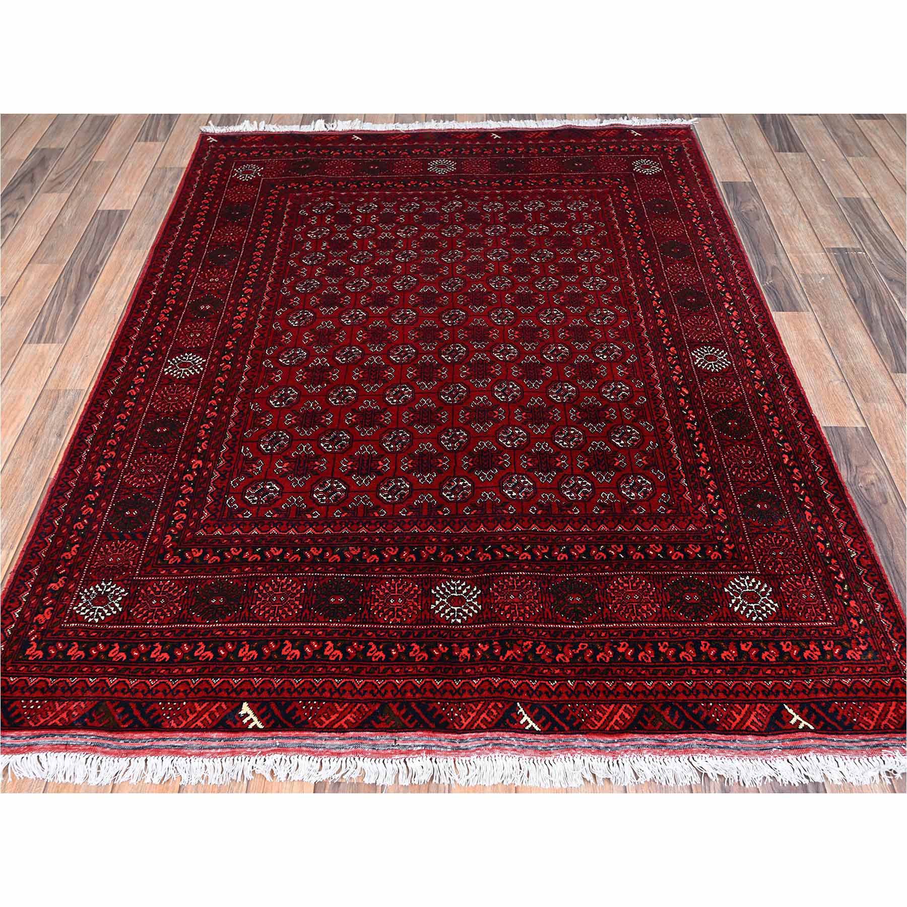 Tribal-Geometric-Hand-Knotted-Rug-12390