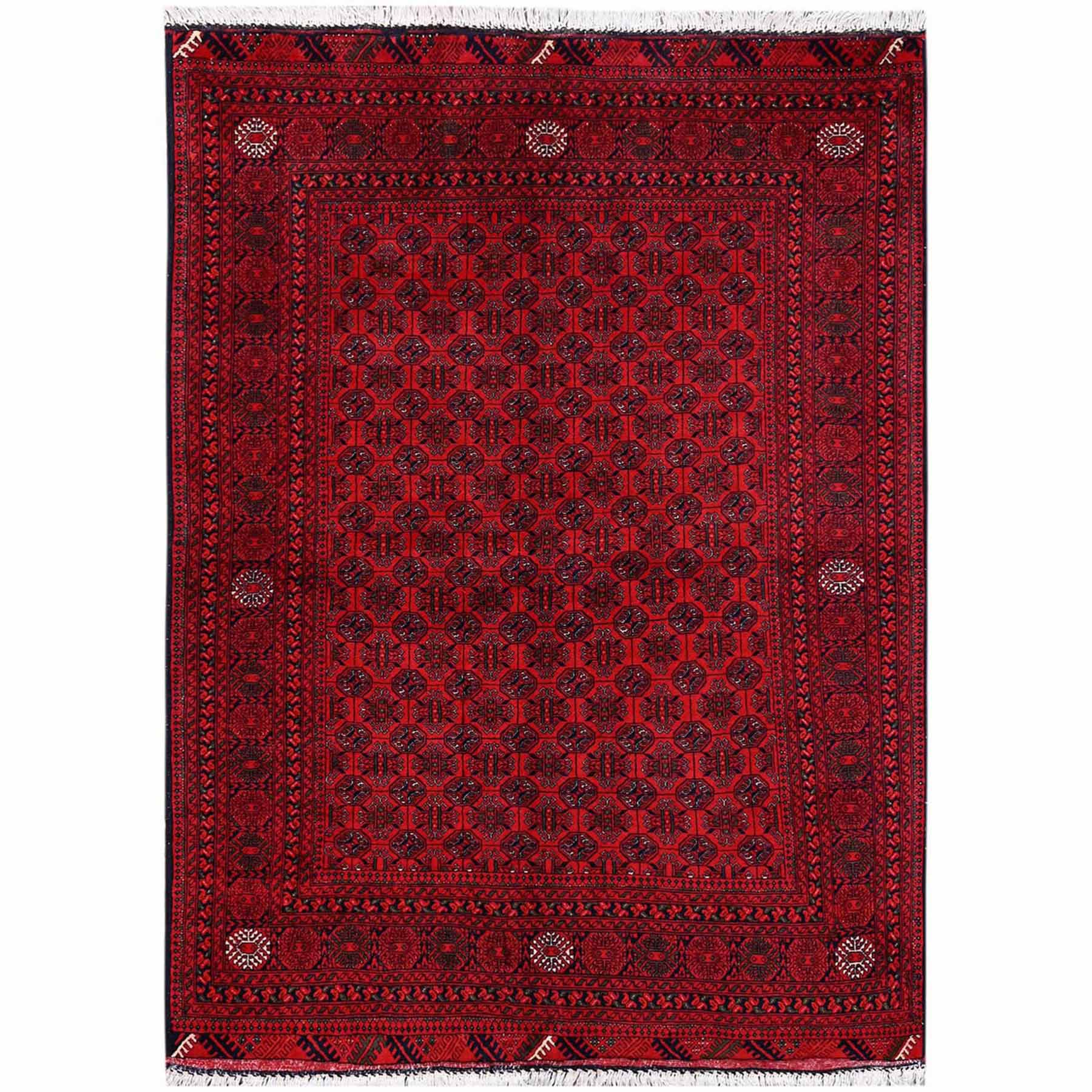Tribal-Geometric-Hand-Knotted-Rug-12400