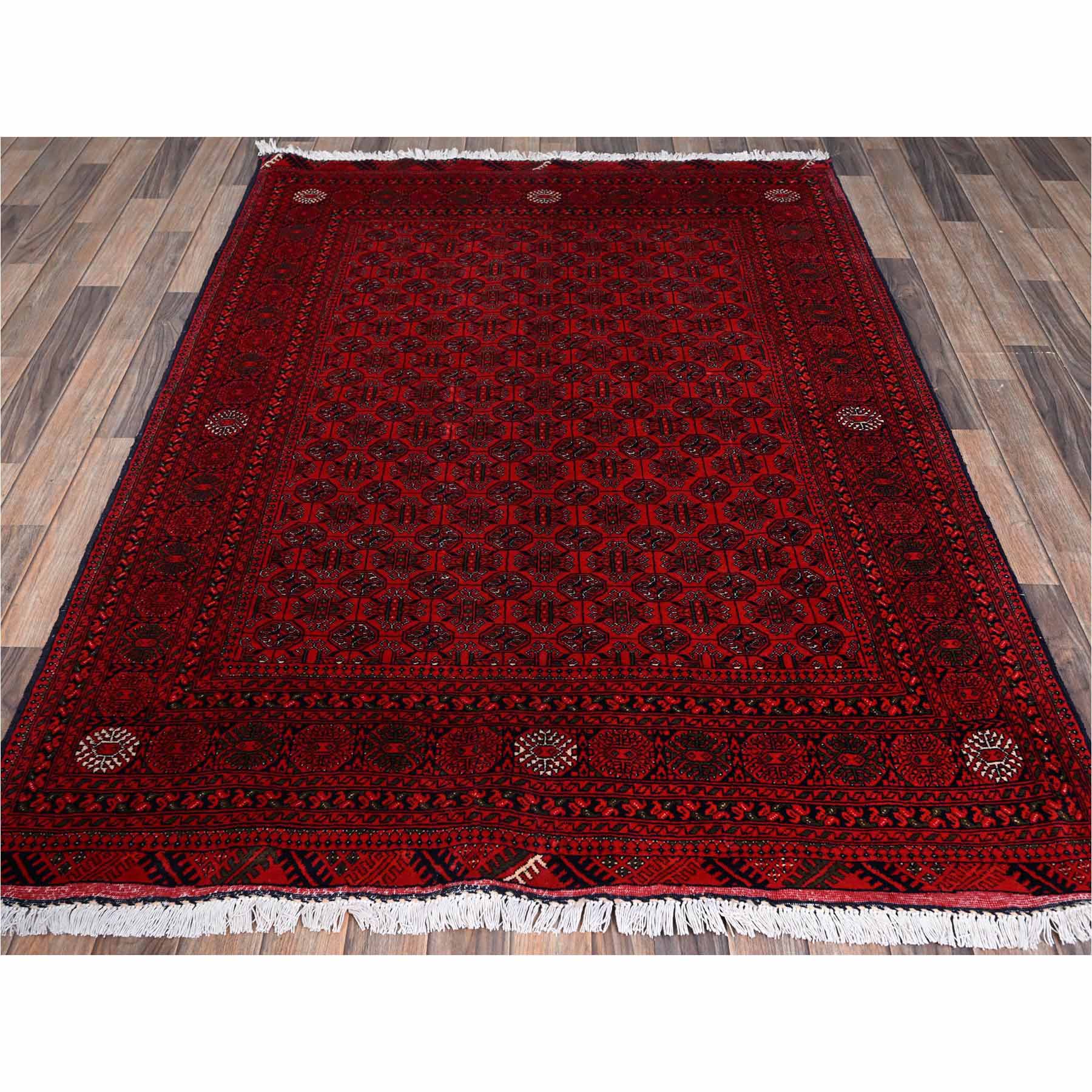 Tribal-Geometric-Hand-Knotted-Rug-12400