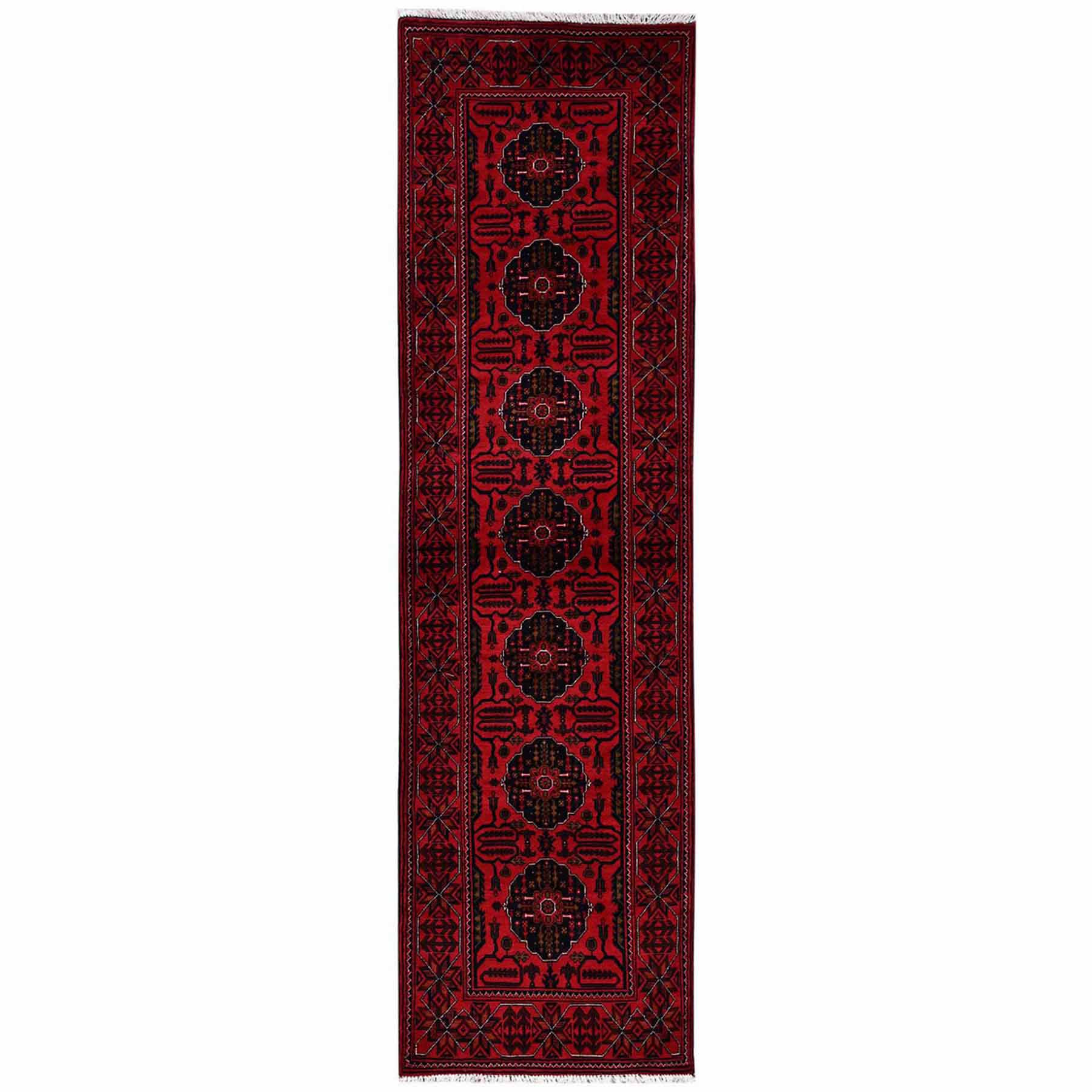 Tribal-Geometric-Hand-Knotted-Rug-12425