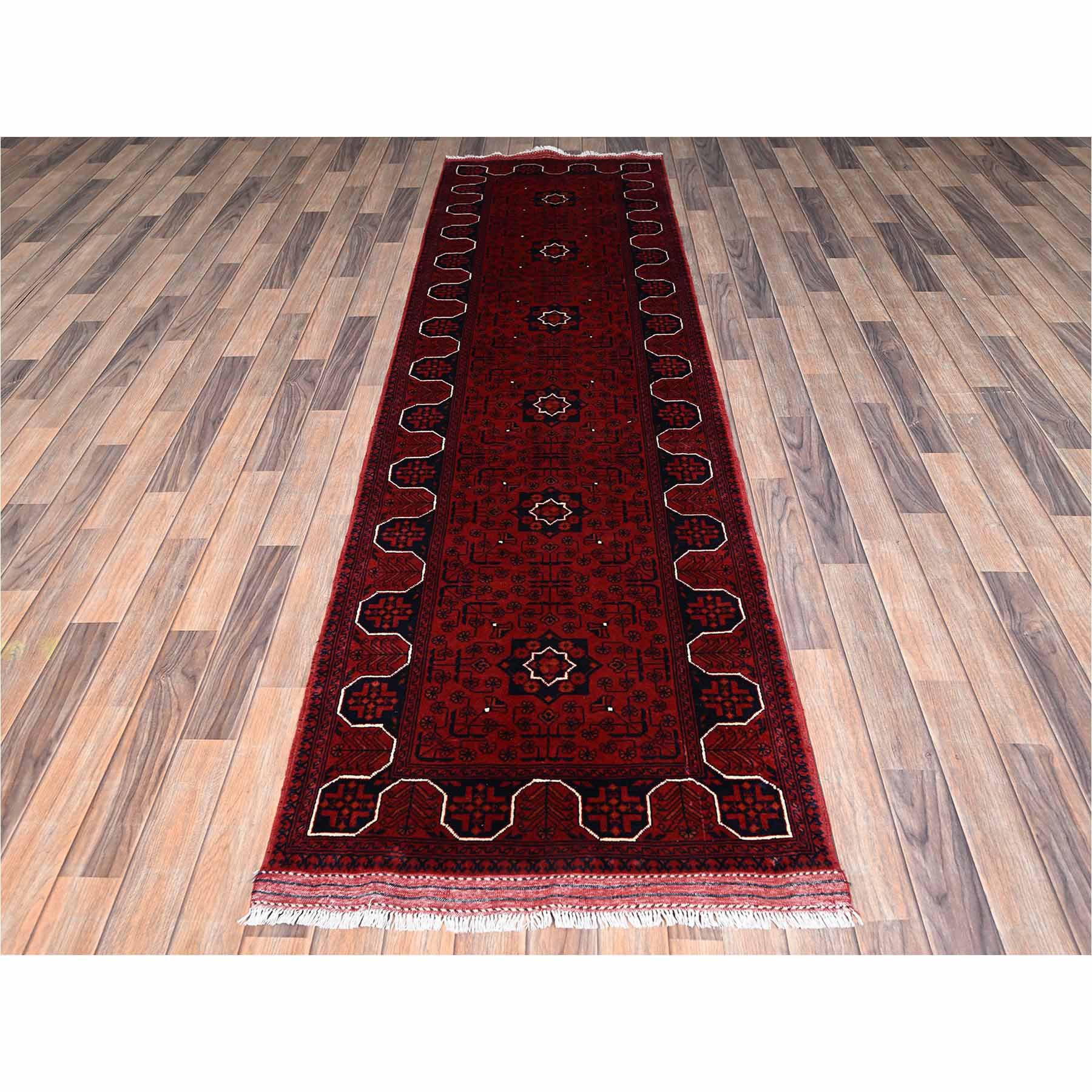 Tribal-Geometric-Hand-Knotted-Rug-12435