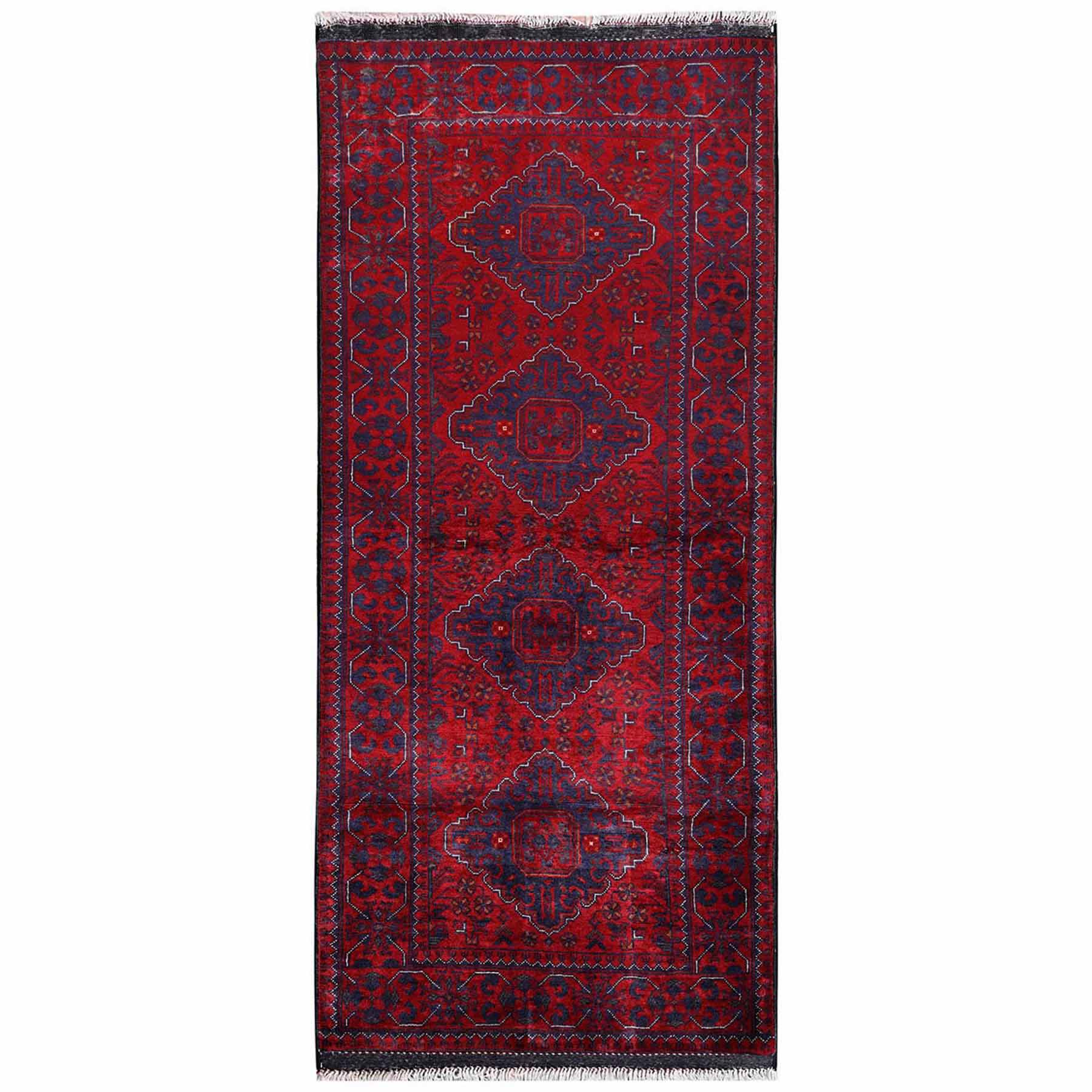 Tribal-Geometric-Hand-Knotted-Rug-12445