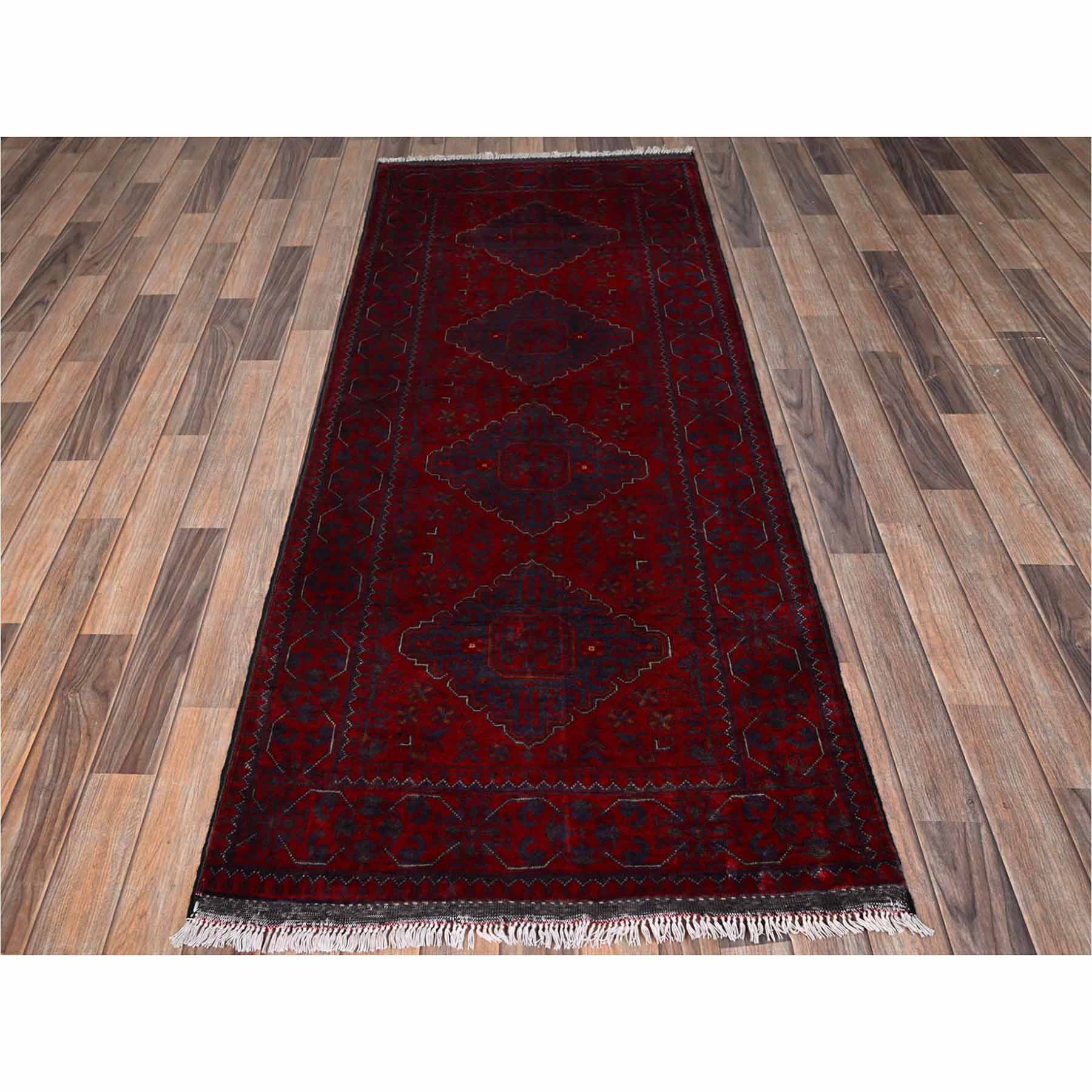 Tribal-Geometric-Hand-Knotted-Rug-12445