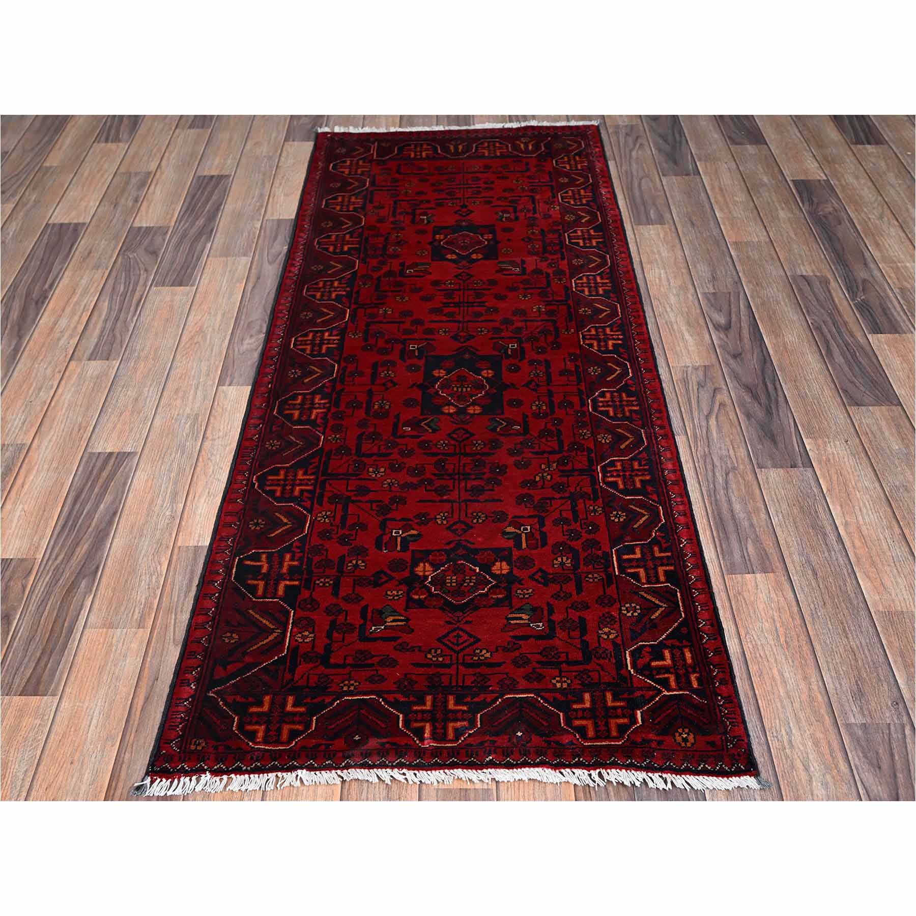 Tribal-Geometric-Hand-Knotted-Rug-12450
