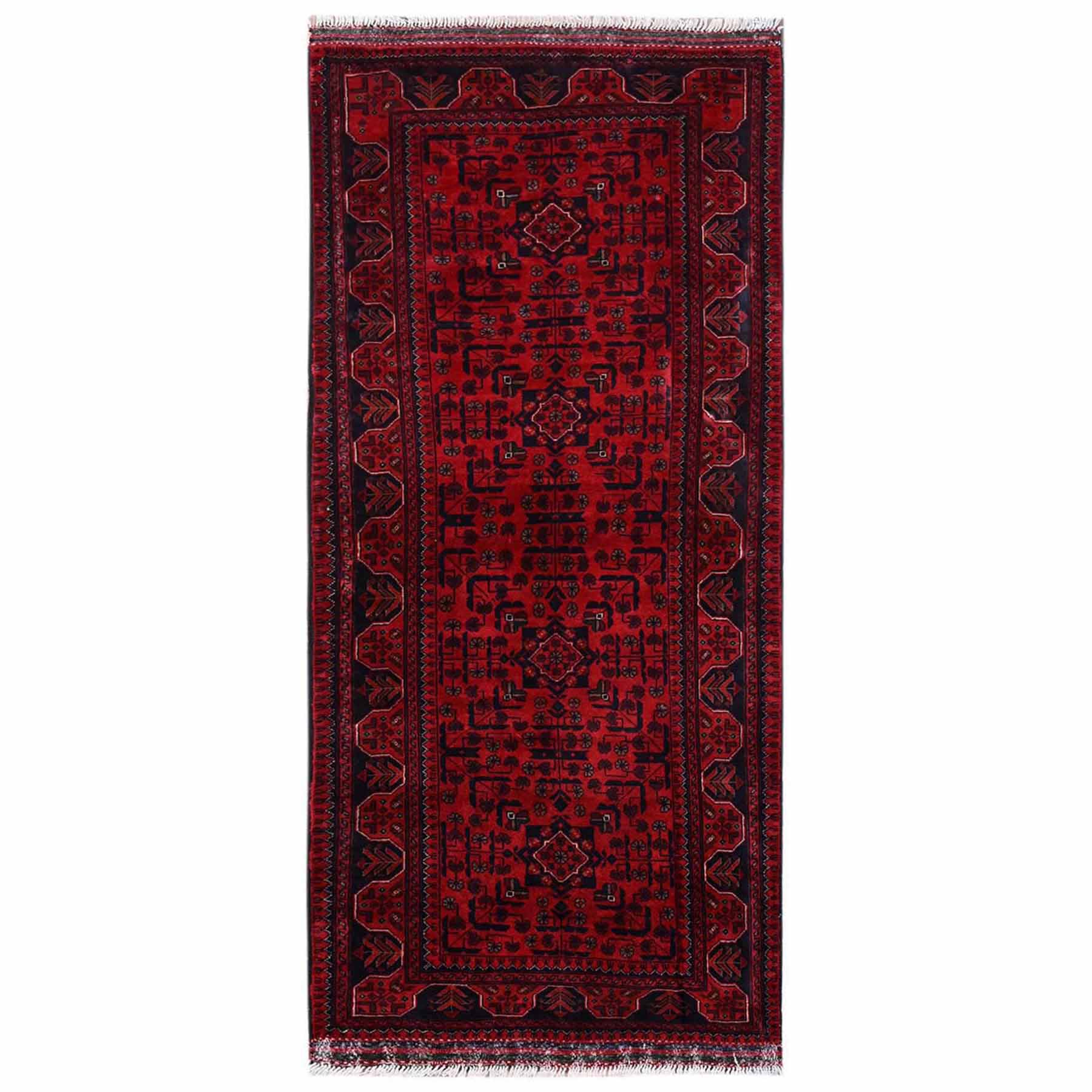 Tribal-Geometric-Hand-Knotted-Rug-12455