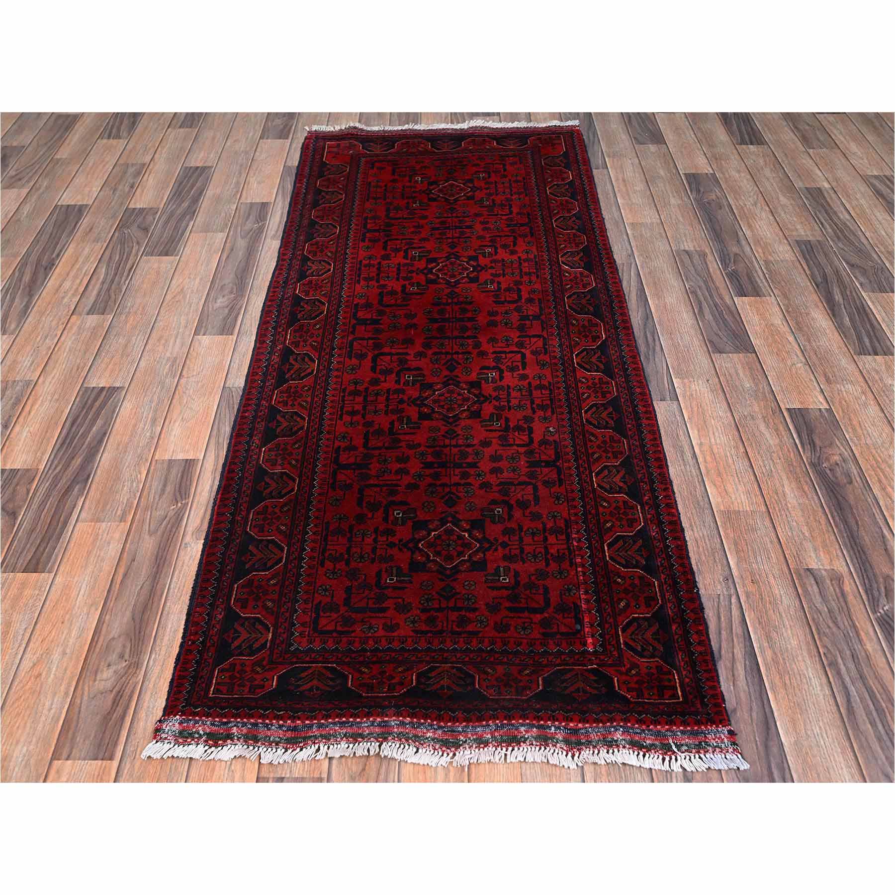 Tribal-Geometric-Hand-Knotted-Rug-12455