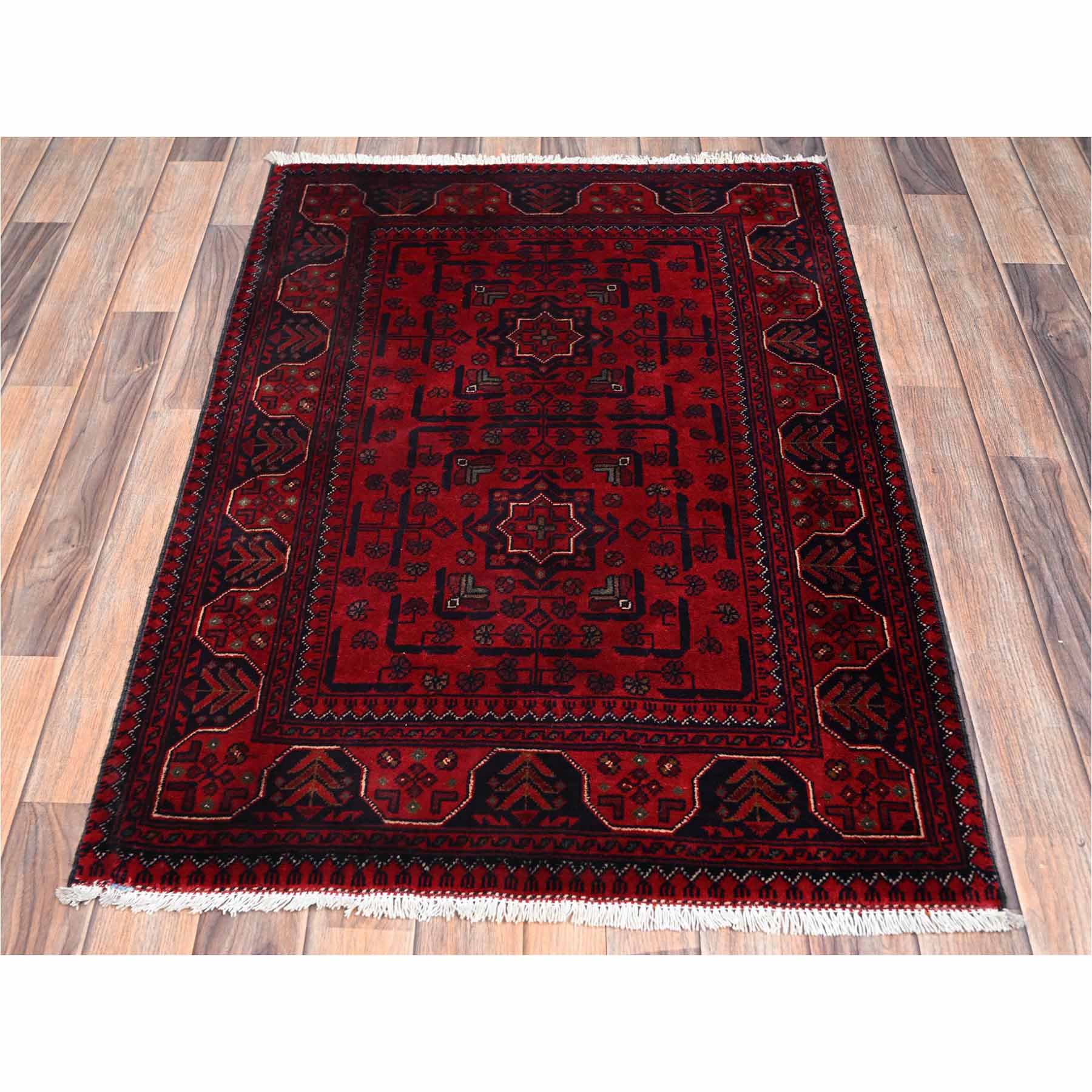 Tribal-Geometric-Hand-Knotted-Rug-12460