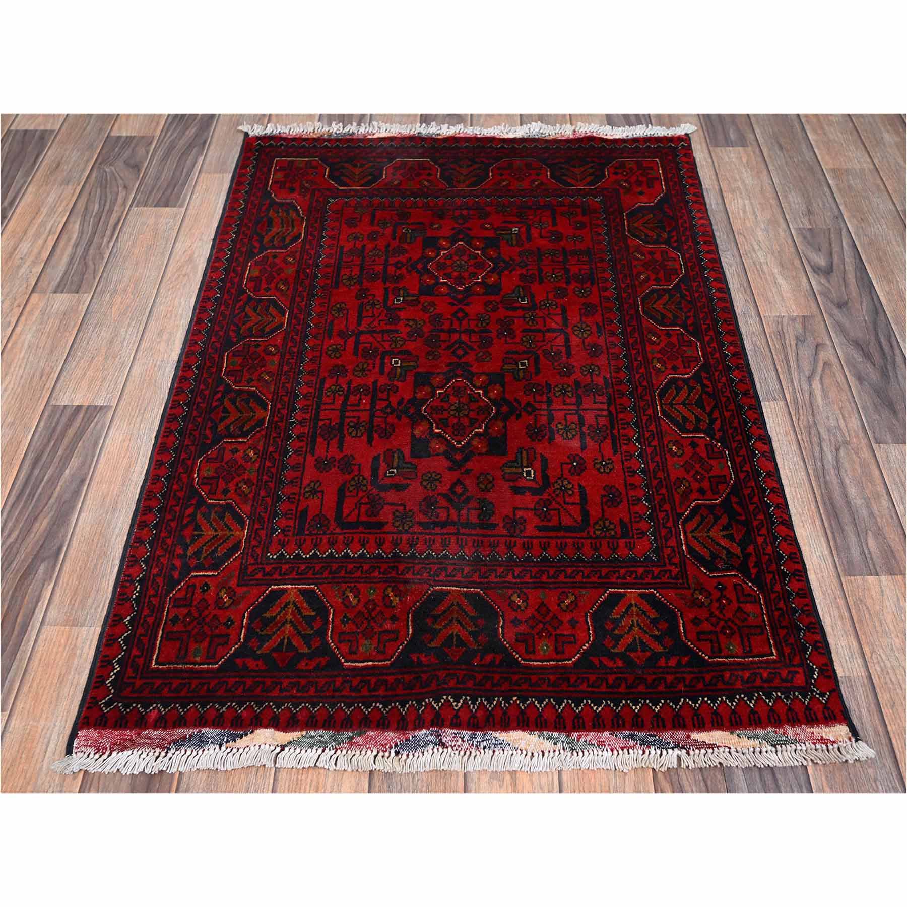Tribal-Geometric-Hand-Knotted-Rug-12470