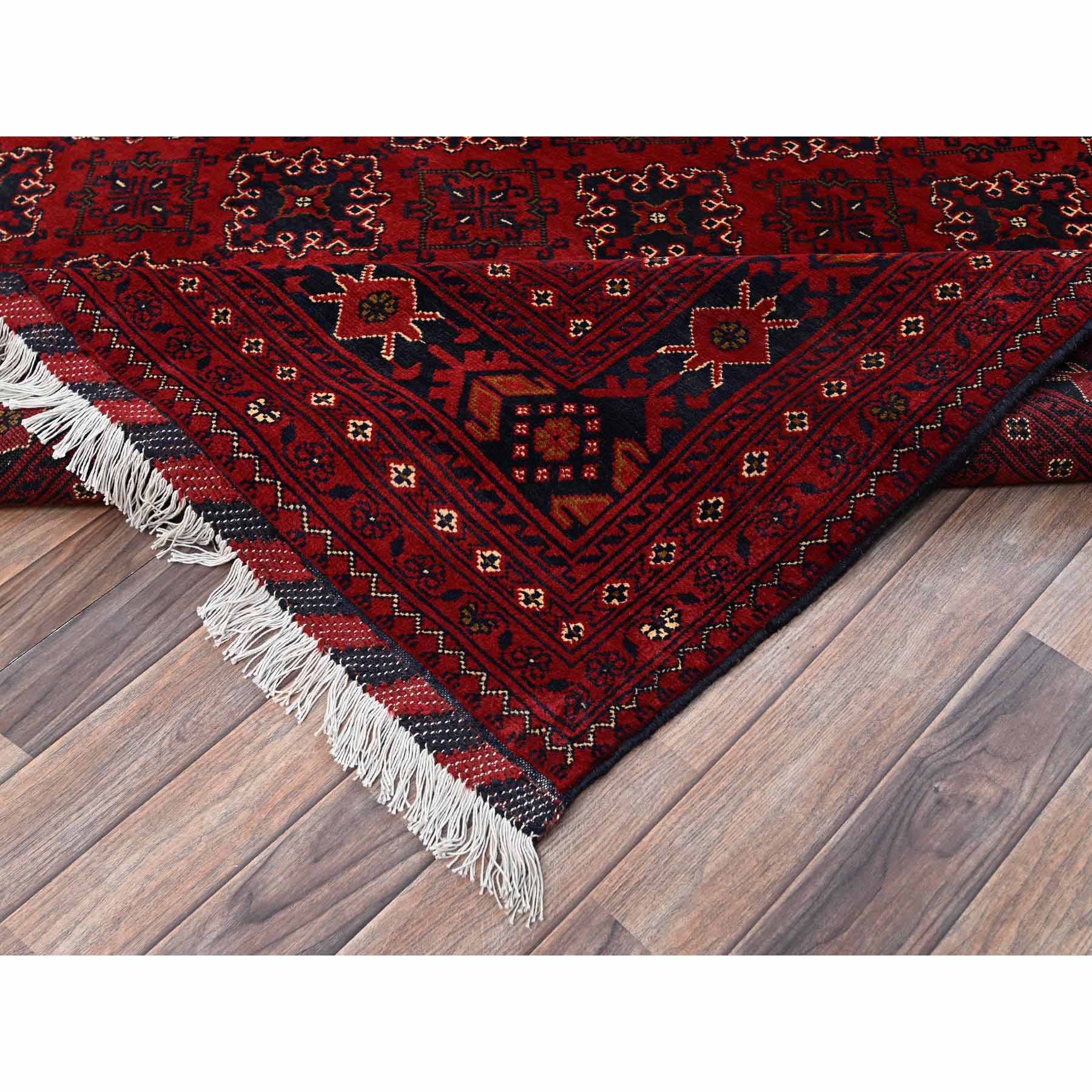 Tribal-Geometric-Hand-Knotted-Rug-12485