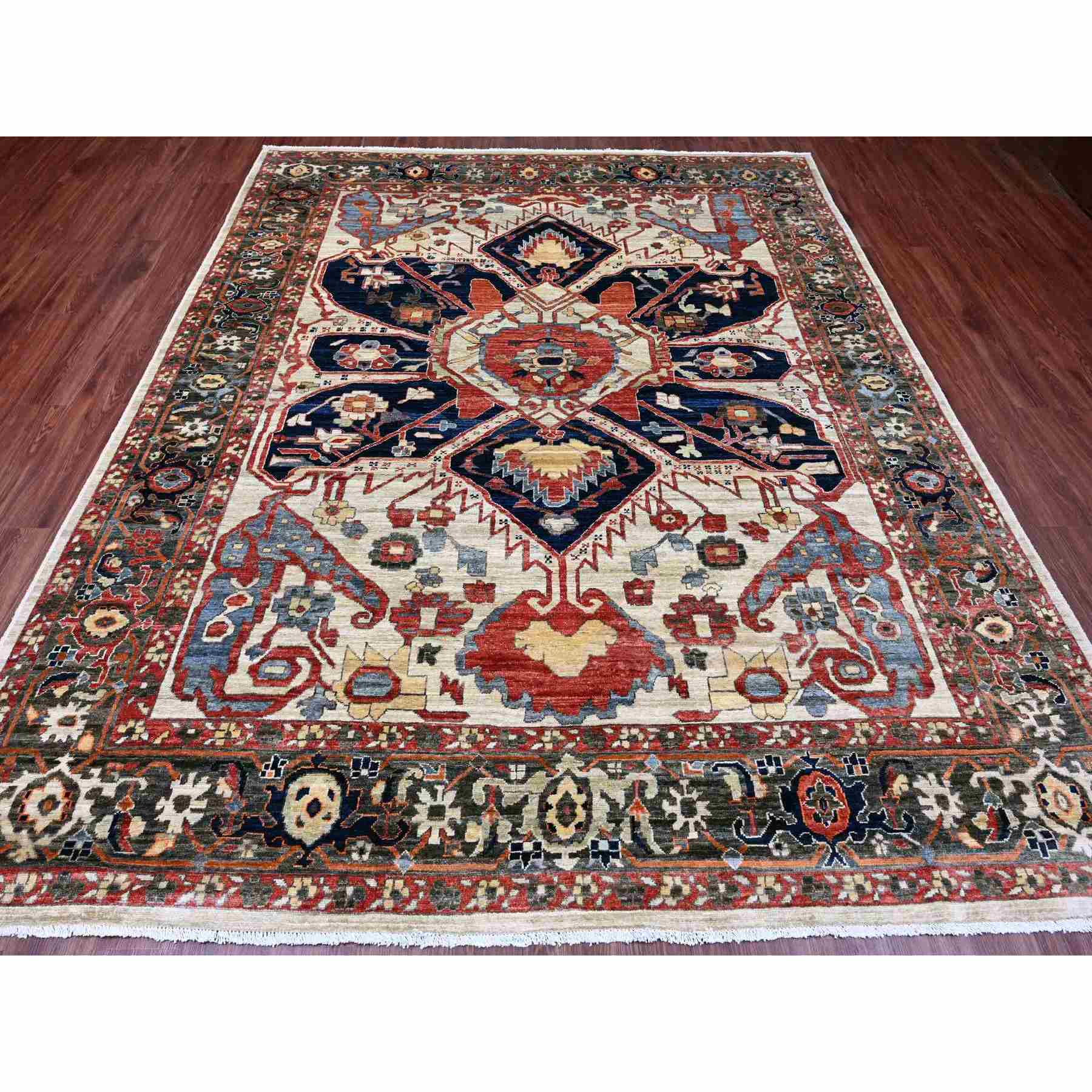 Heriz-Hand-Knotted-Rug-100020