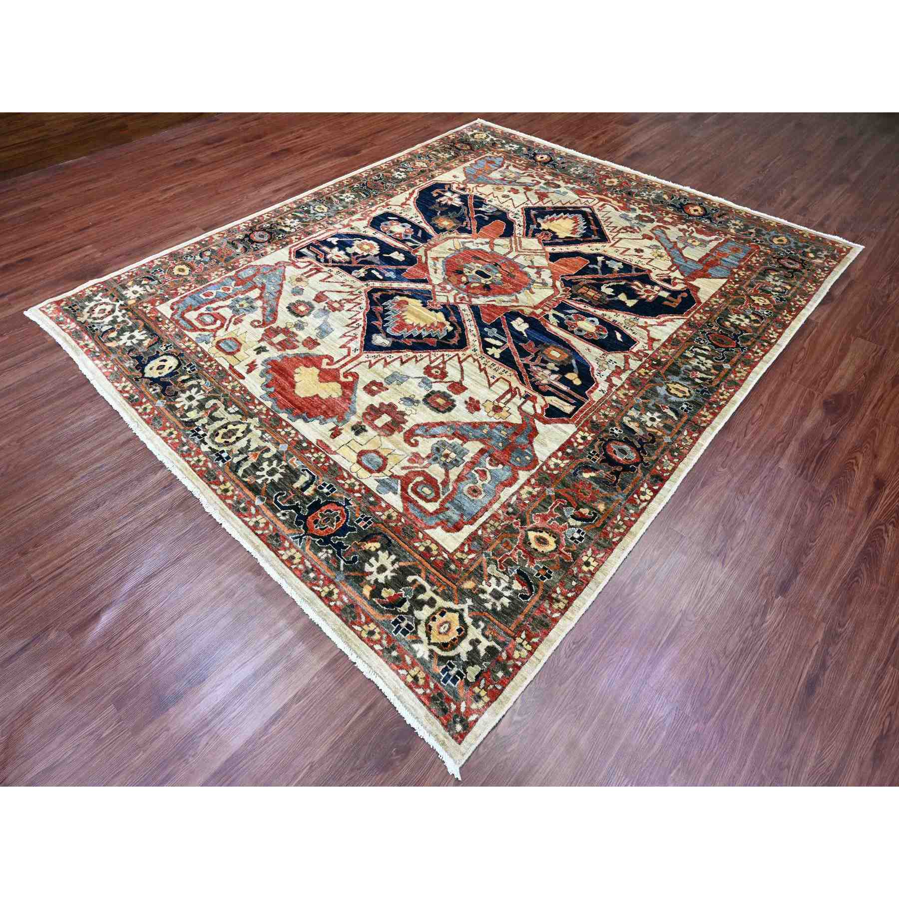 Heriz-Hand-Knotted-Rug-100020