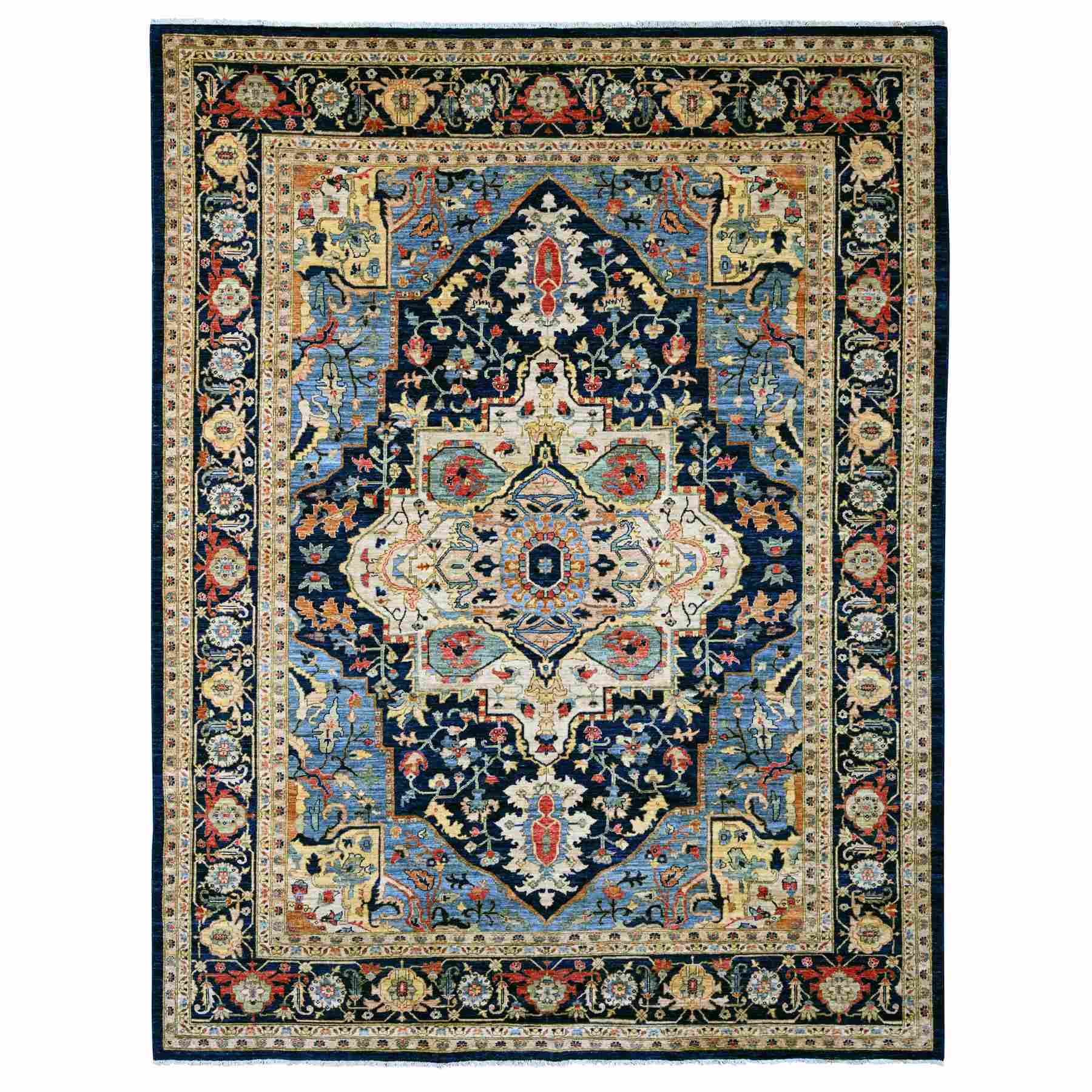 Heriz-Hand-Knotted-Rug-100025