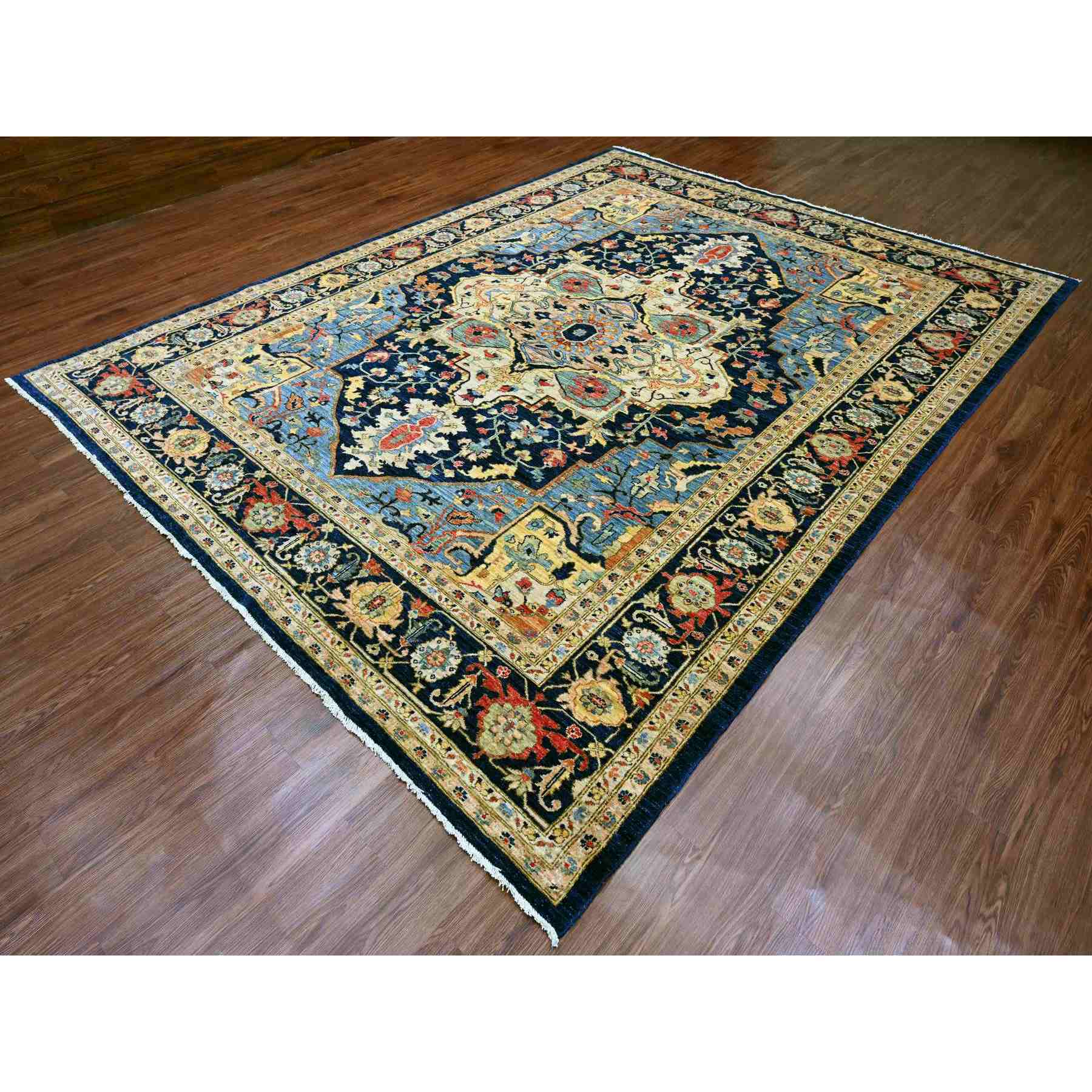 Heriz-Hand-Knotted-Rug-100025