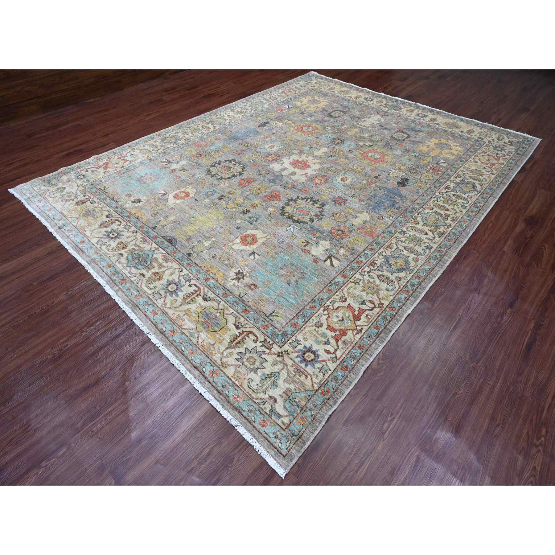 Heriz-Hand-Knotted-Rug-100030