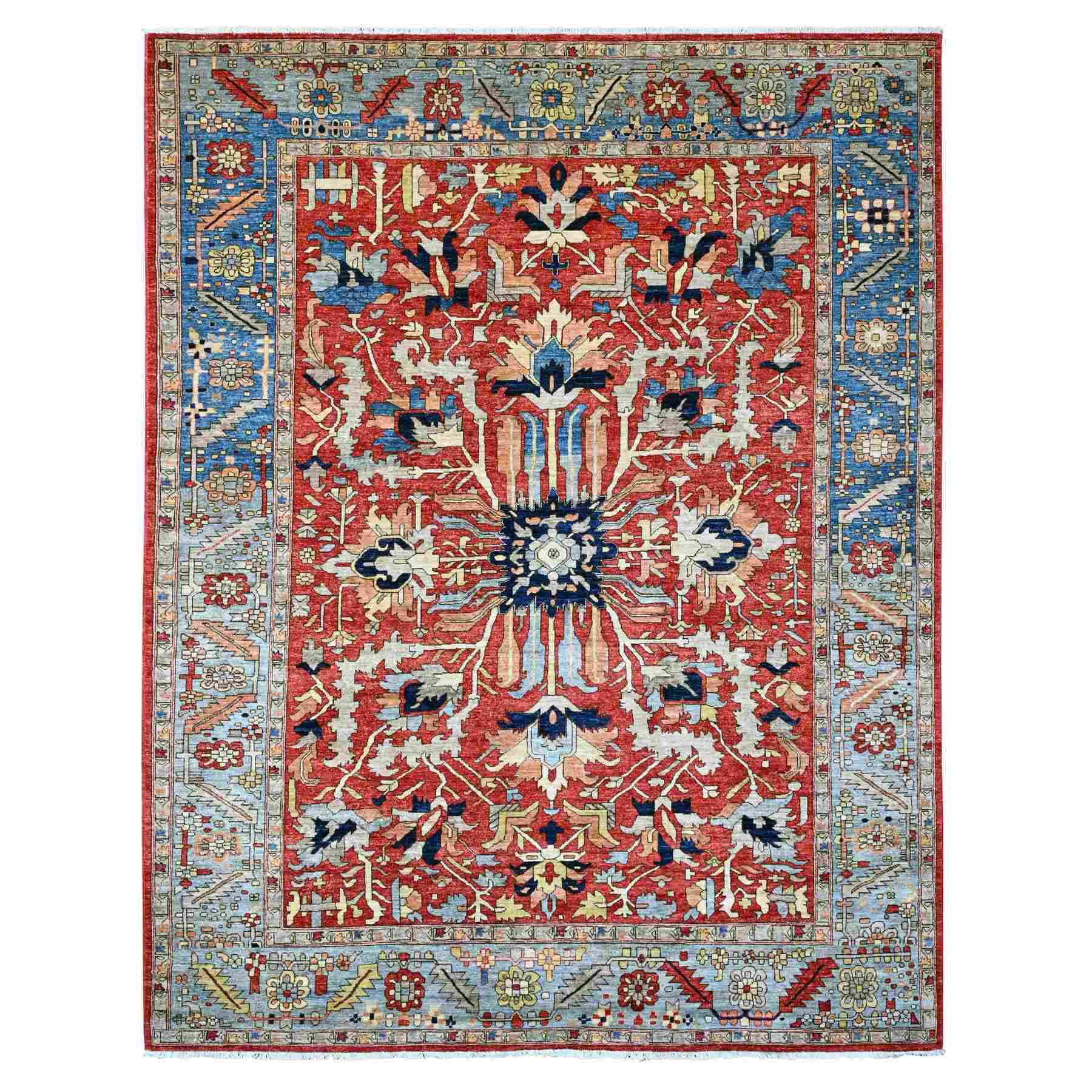 Heriz-Hand-Knotted-Rug-100425