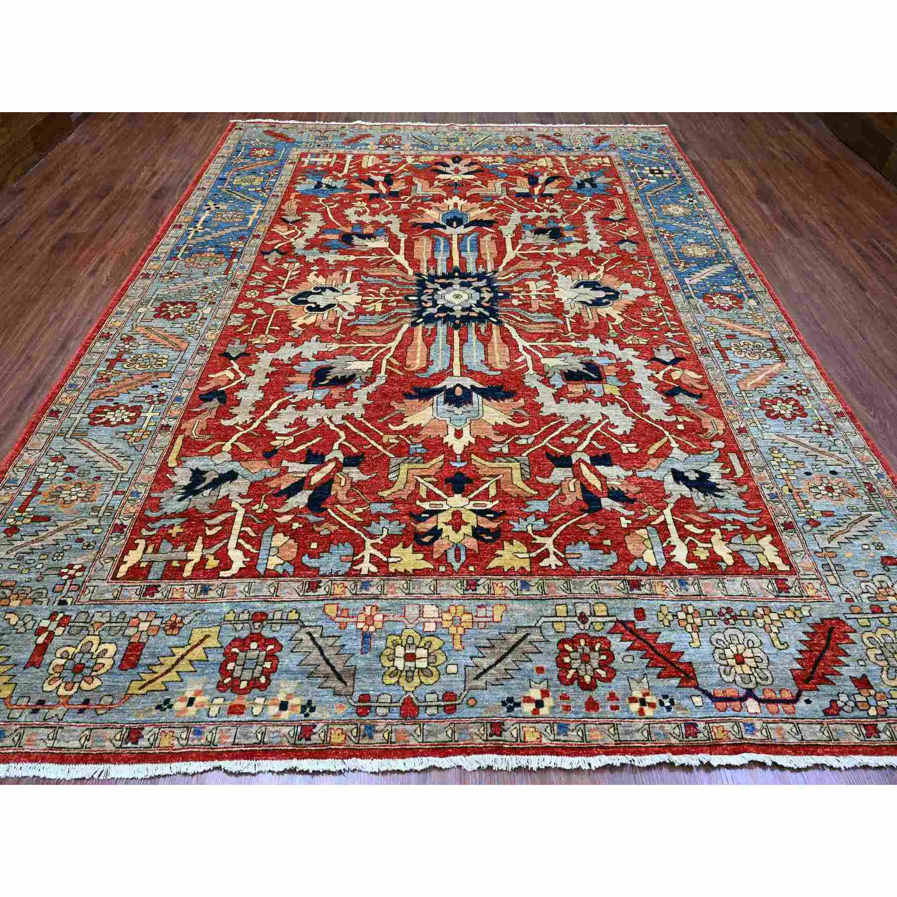 Heriz-Hand-Knotted-Rug-100425