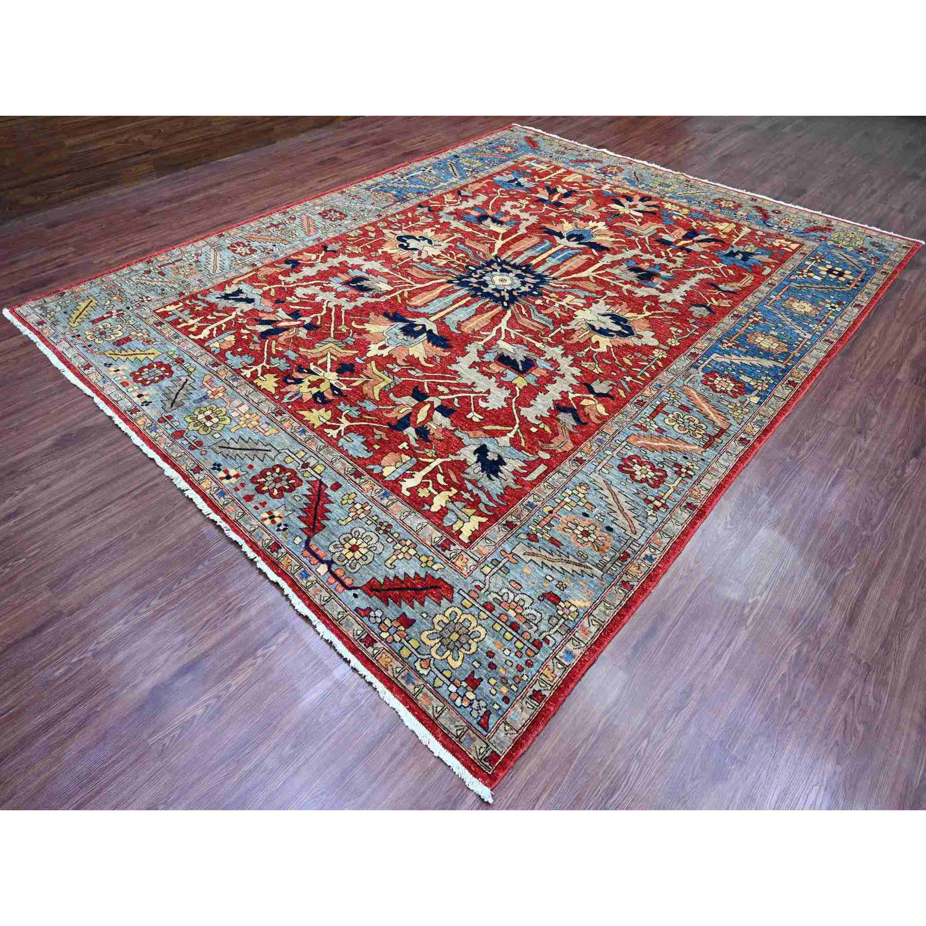 Heriz-Hand-Knotted-Rug-100425