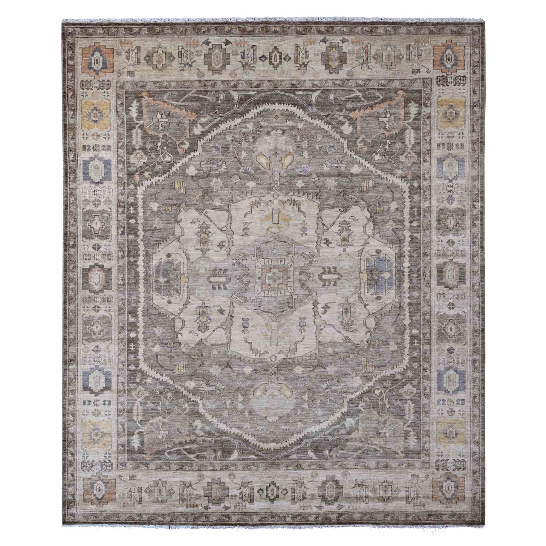 Heriz-Hand-Knotted-Rug-100455