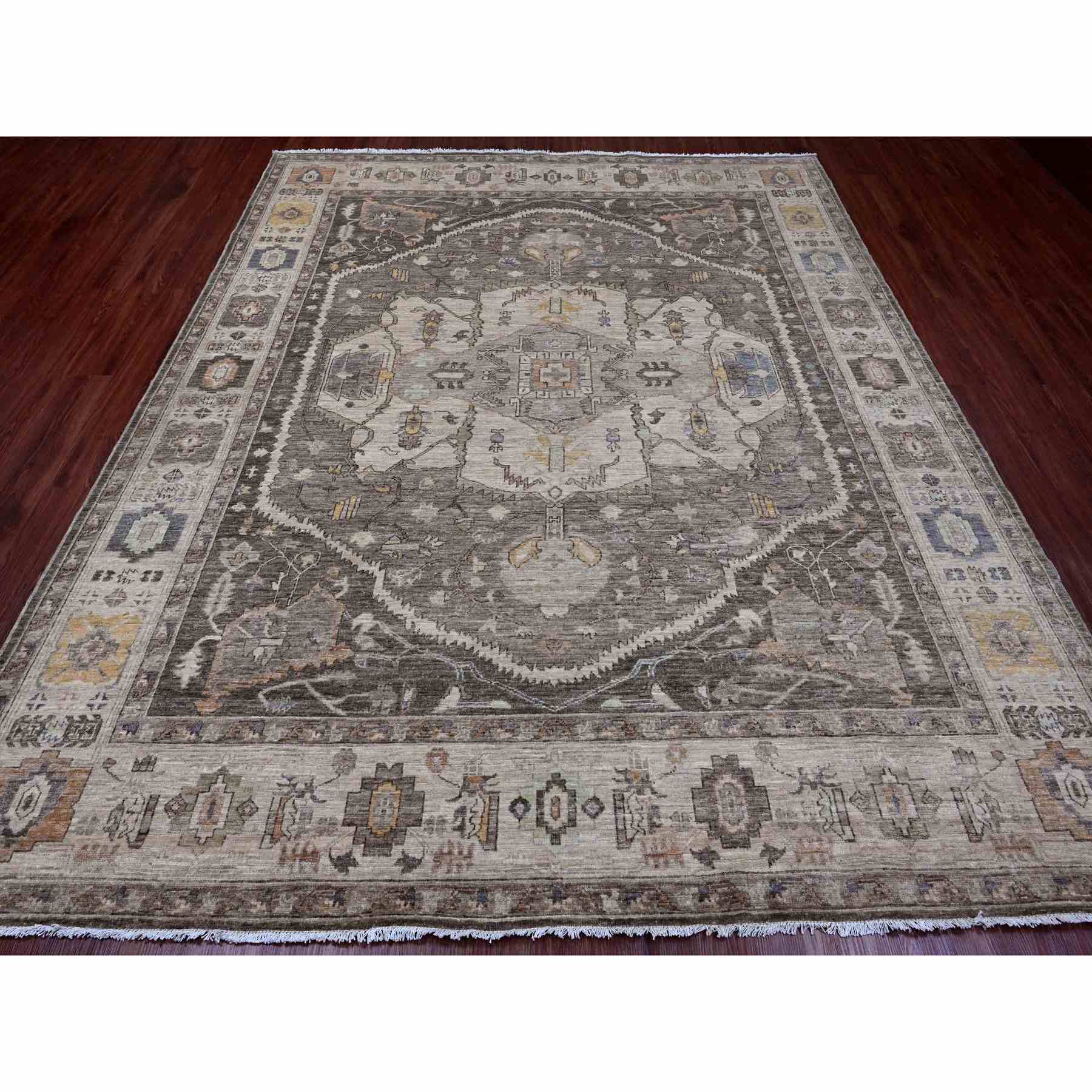 Heriz-Hand-Knotted-Rug-100455