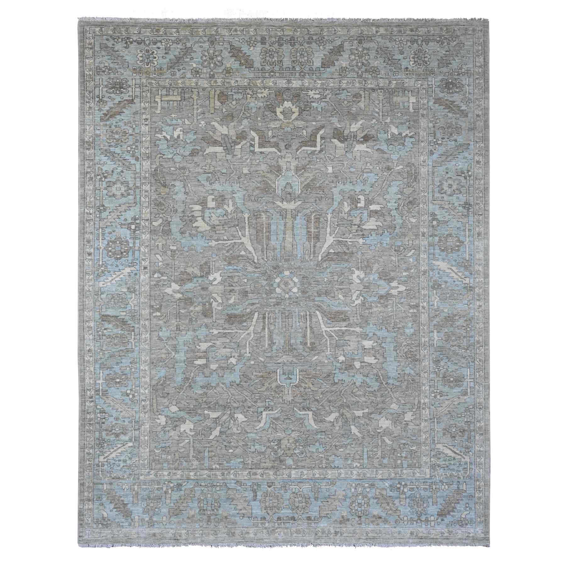 Heriz-Hand-Knotted-Rug-100500