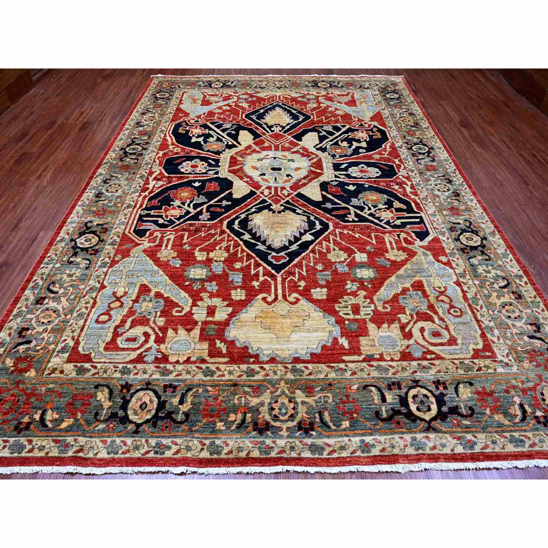 Heriz-Hand-Knotted-Rug-100520