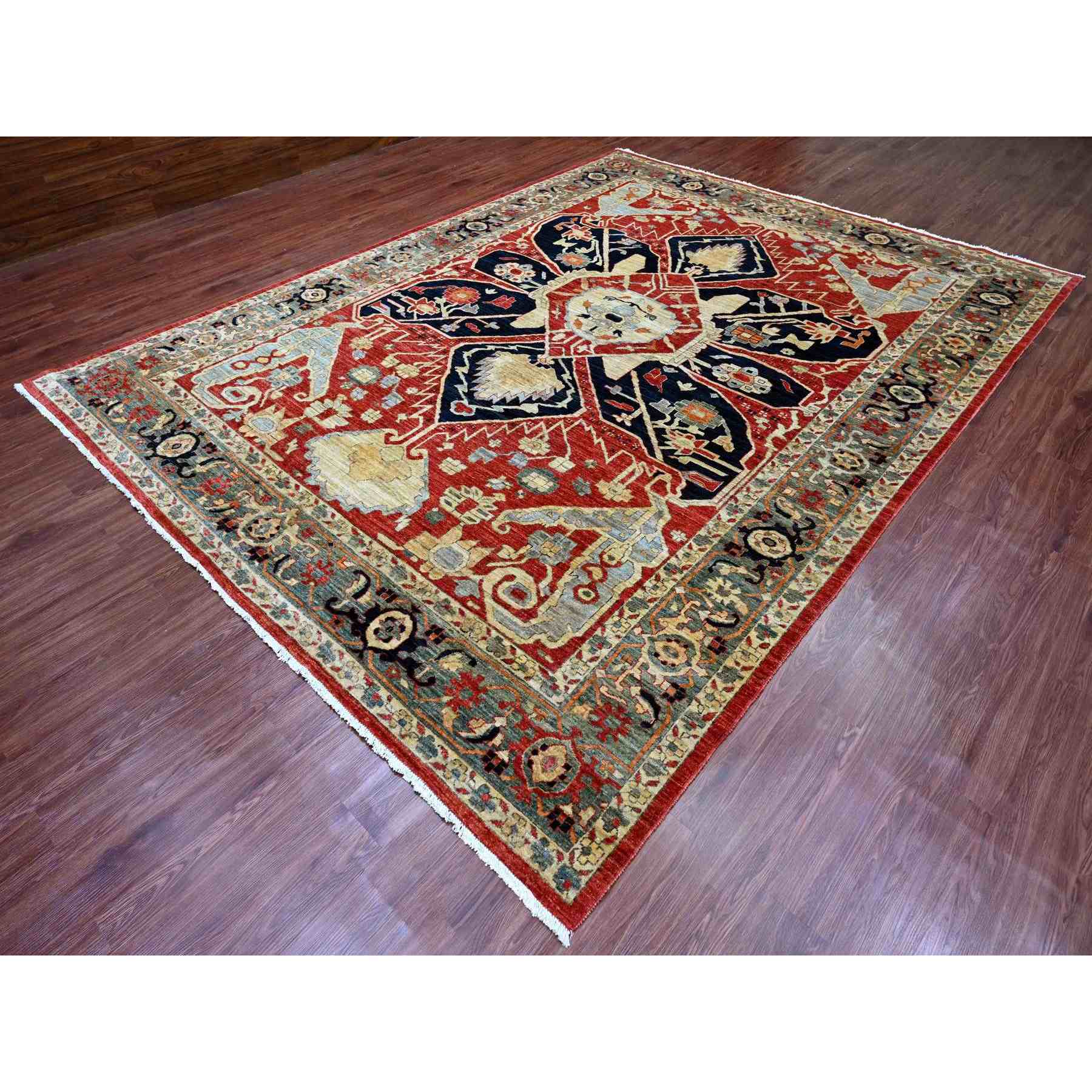 Heriz-Hand-Knotted-Rug-100520