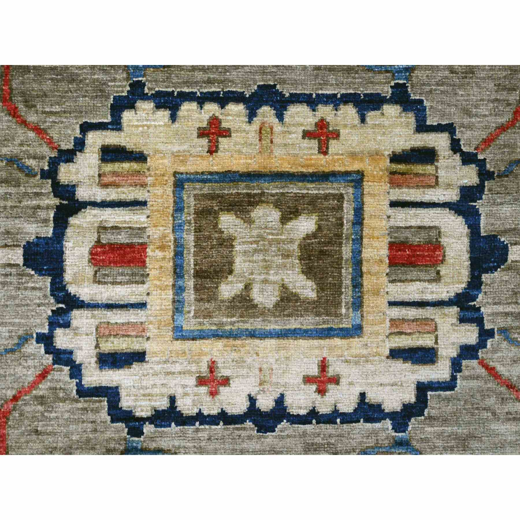 Oushak-And-Peshawar-Hand-Knotted-Rug-100015