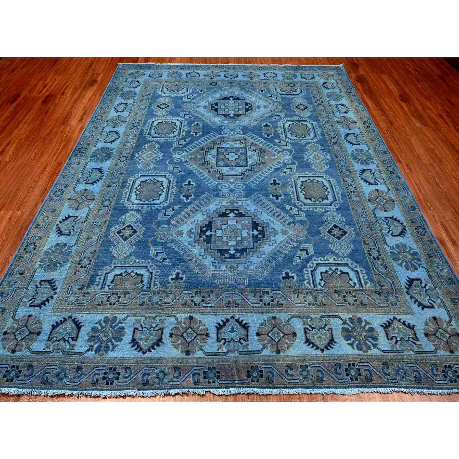 Oushak-And-Peshawar-Hand-Knotted-Rug-100065