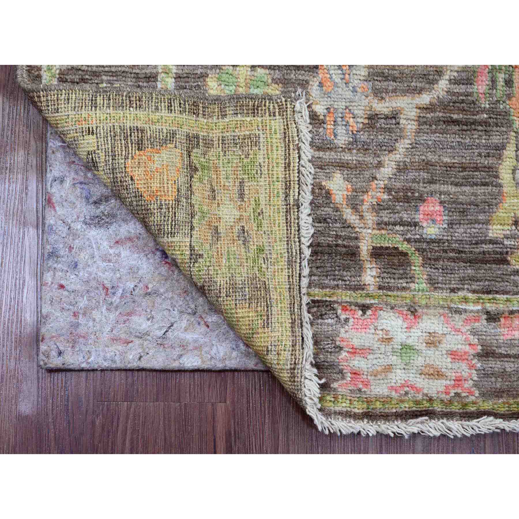 Oushak-And-Peshawar-Hand-Knotted-Rug-100140