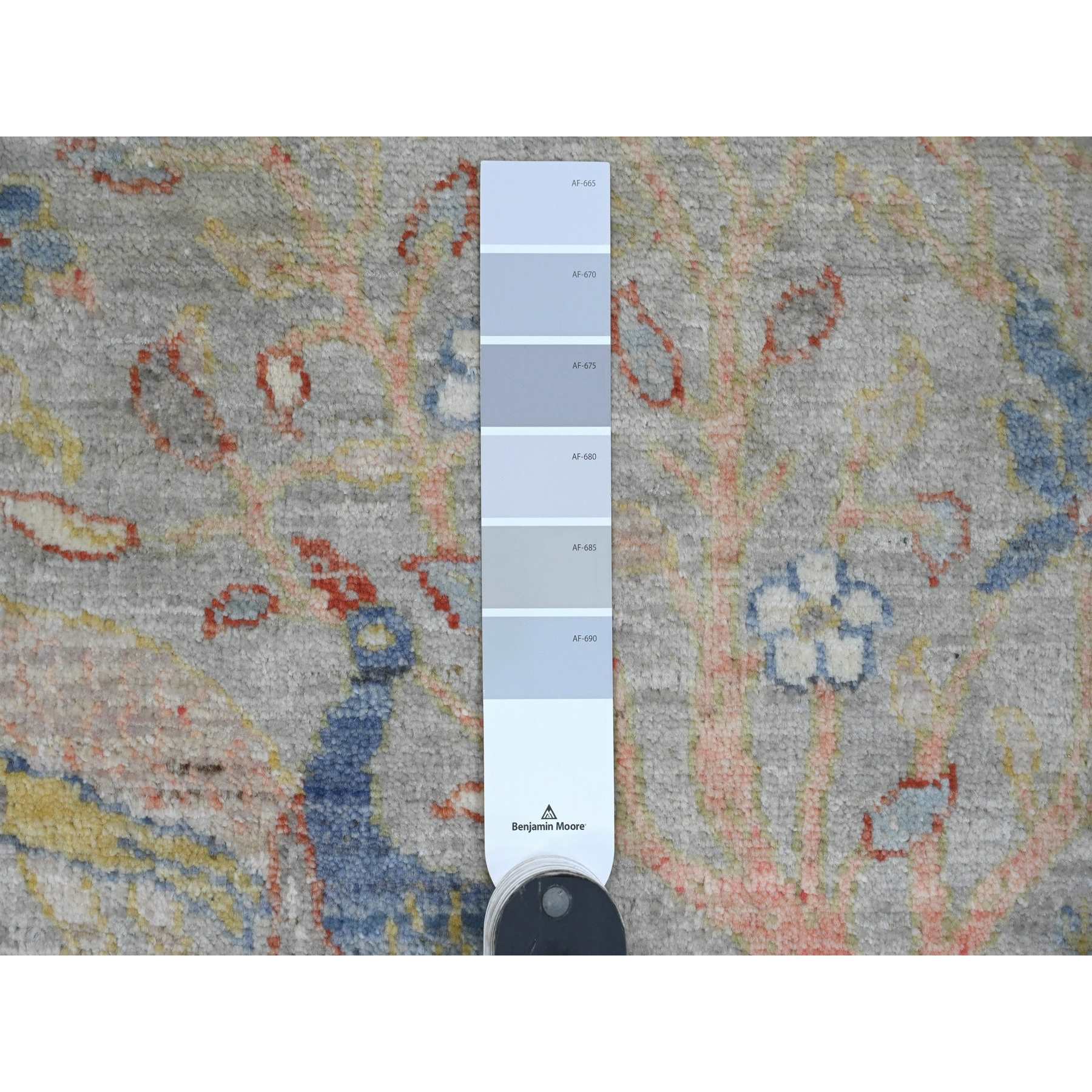 Oushak-And-Peshawar-Hand-Knotted-Rug-100180