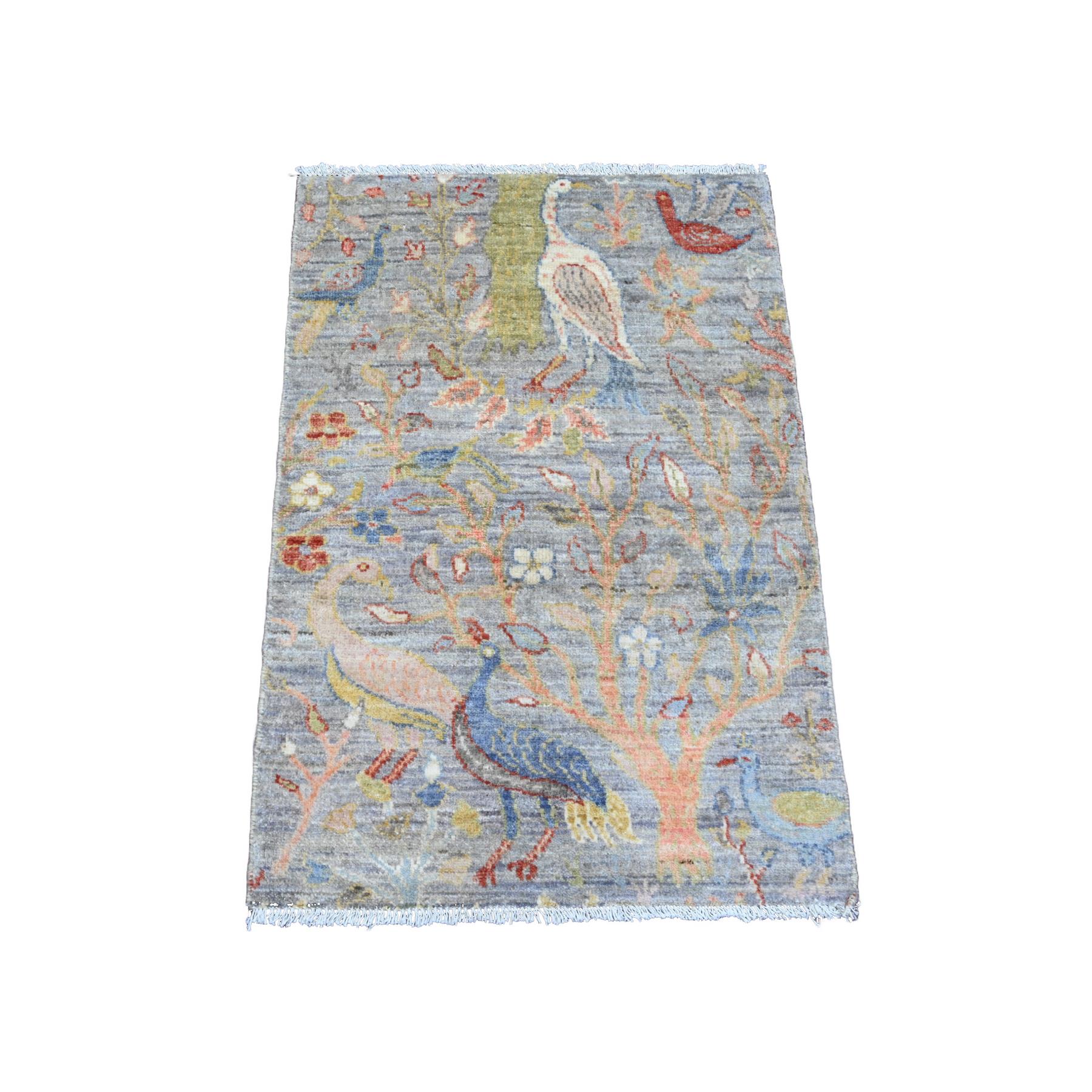 Oushak-And-Peshawar-Hand-Knotted-Rug-100210