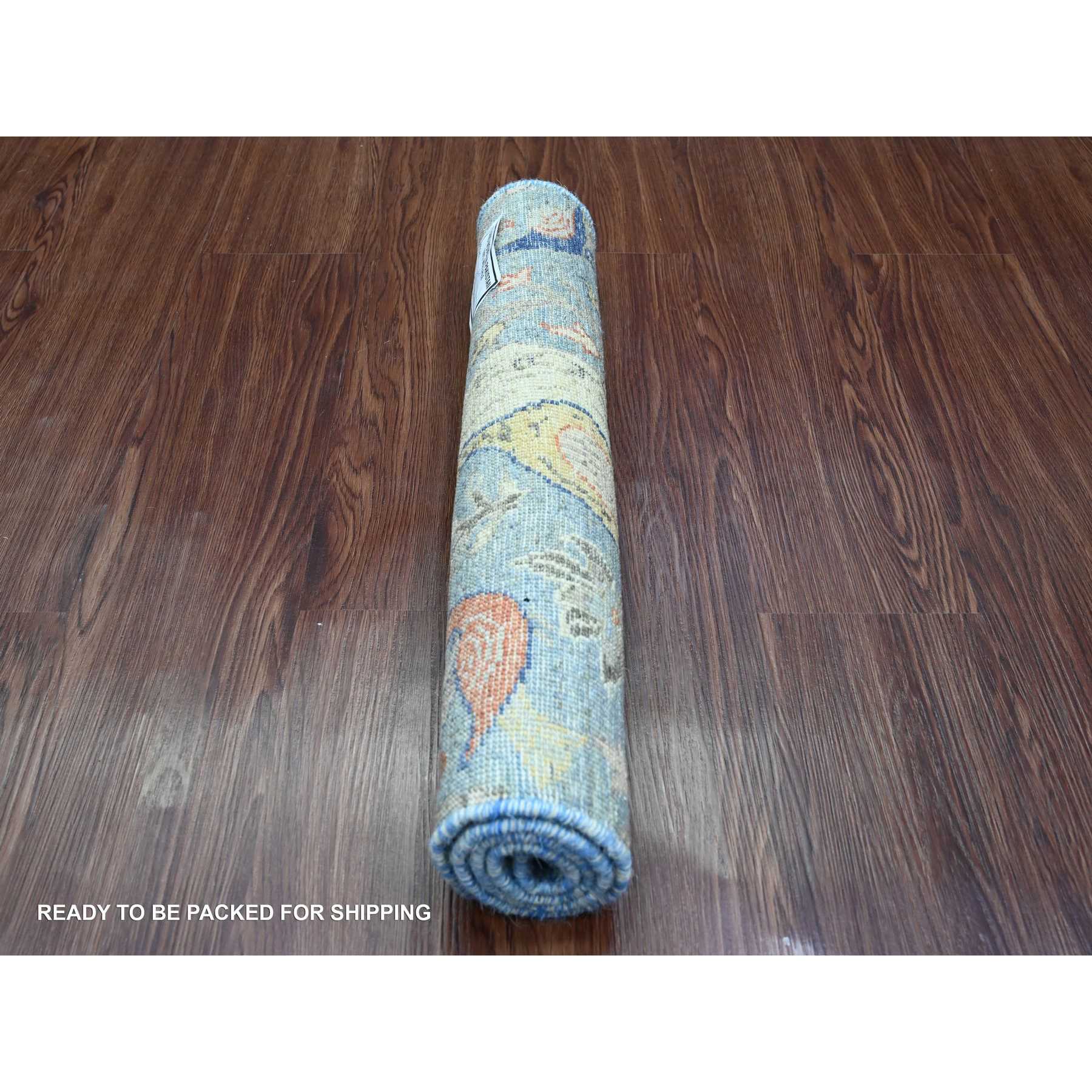 Oushak-And-Peshawar-Hand-Knotted-Rug-100220