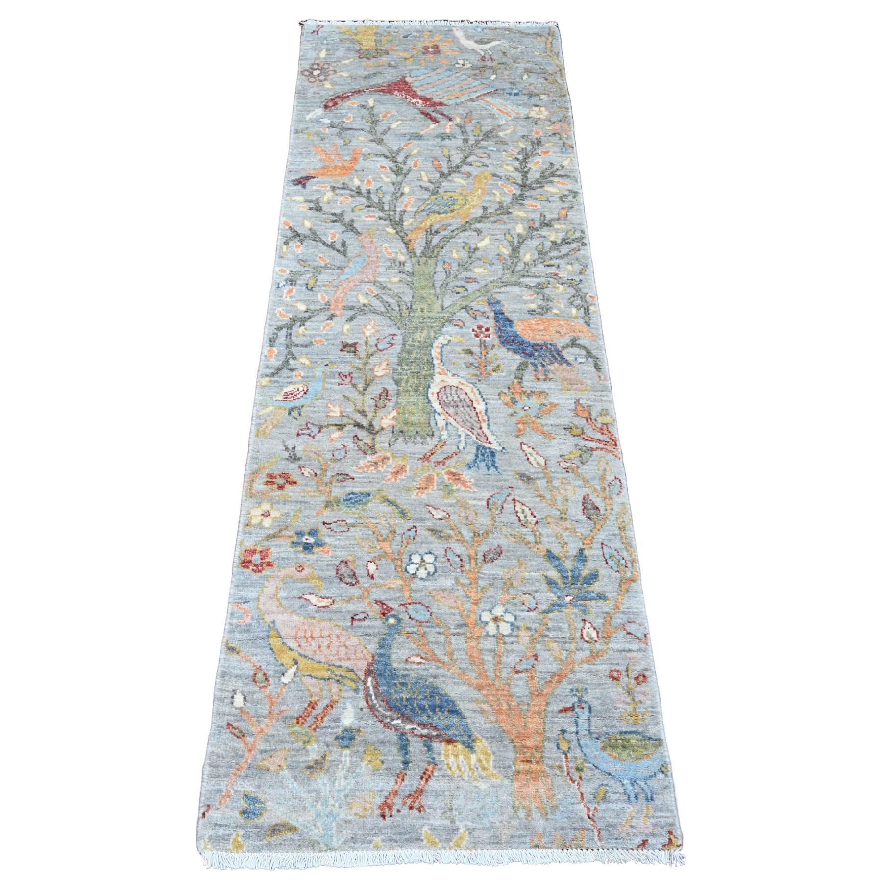 Oushak-And-Peshawar-Hand-Knotted-Rug-100245