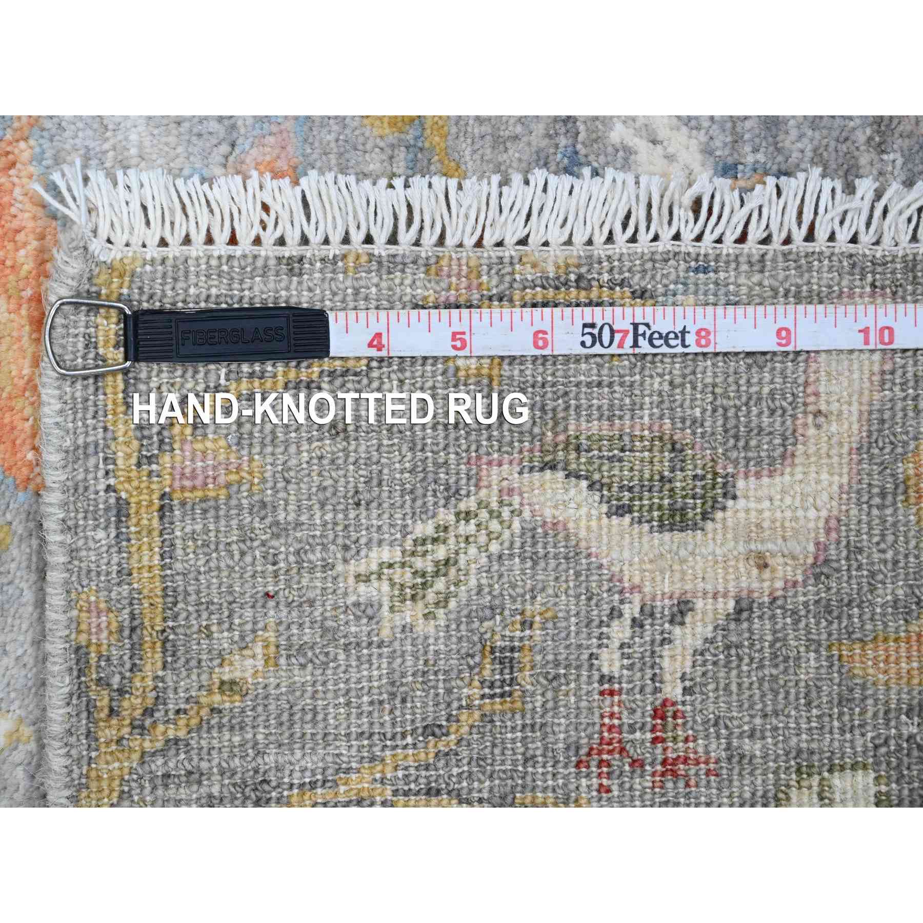 Oushak-And-Peshawar-Hand-Knotted-Rug-100245