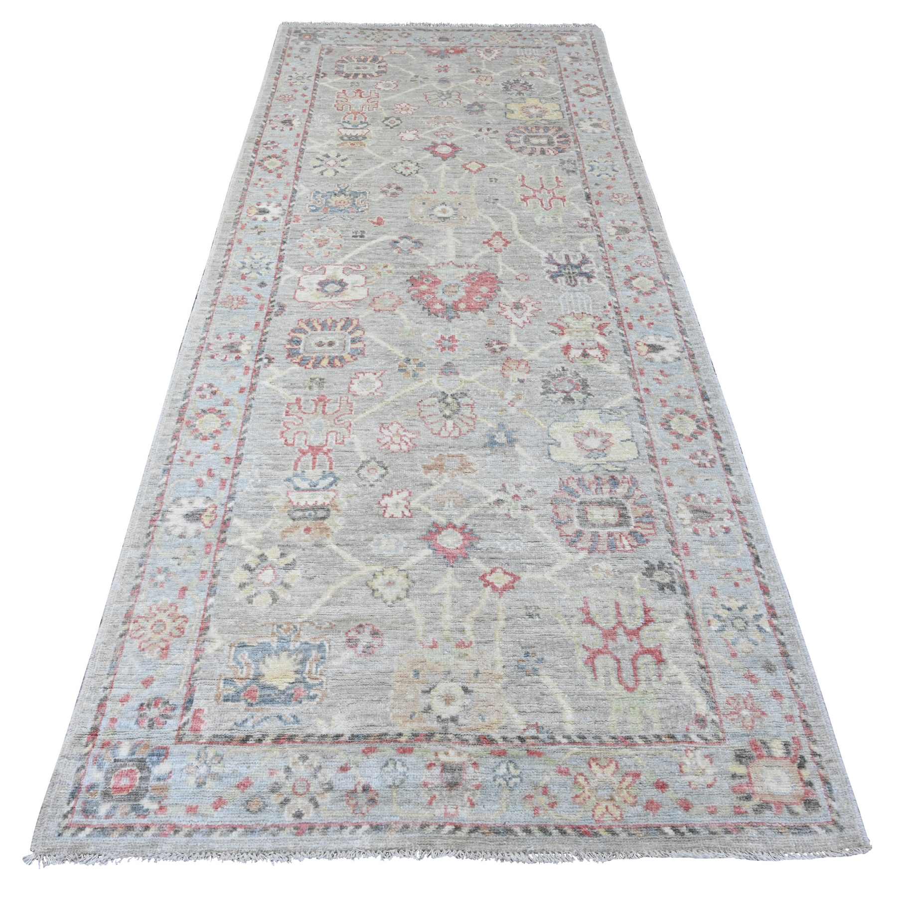 Oushak-And-Peshawar-Hand-Knotted-Rug-100340