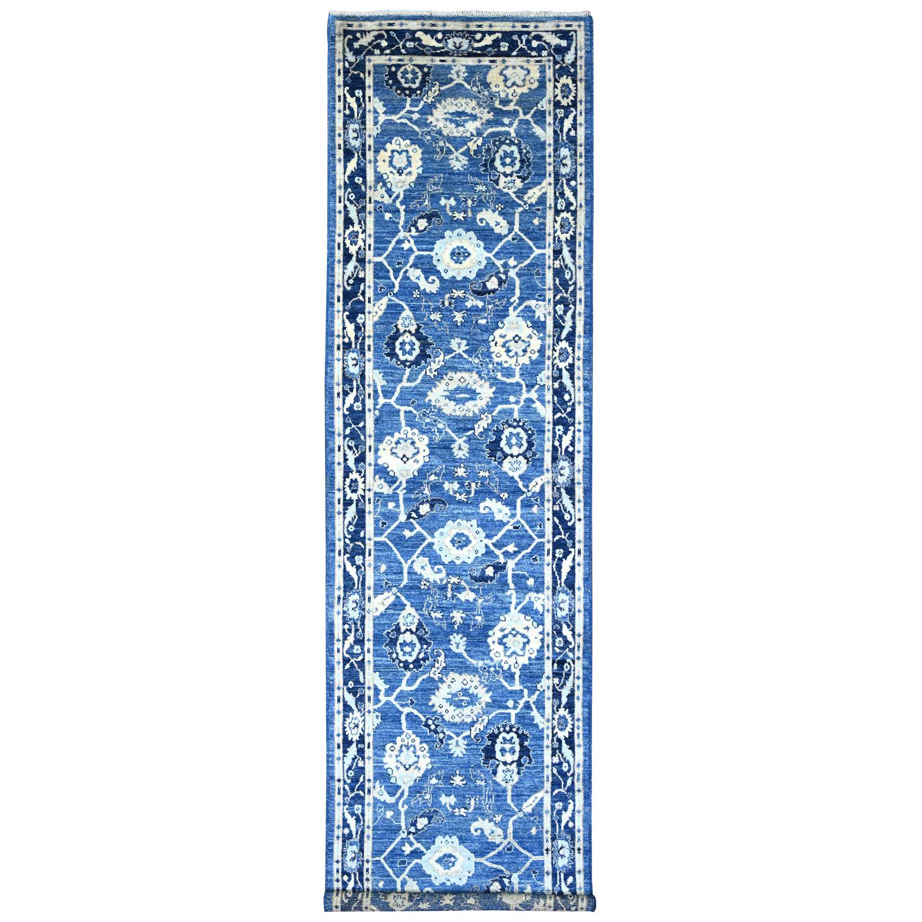 Oushak-And-Peshawar-Hand-Knotted-Rug-100355