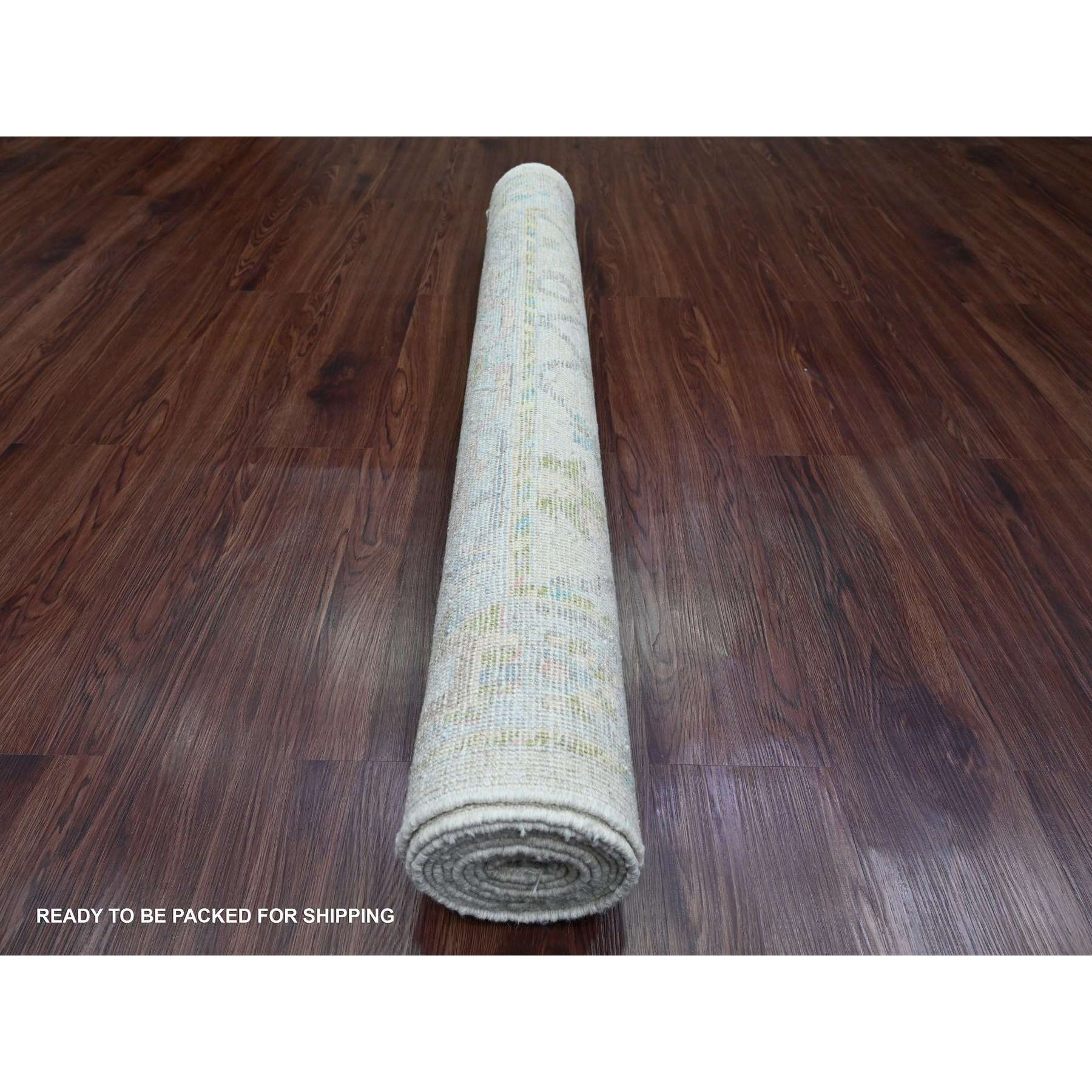 Oushak-And-Peshawar-Hand-Knotted-Rug-100380
