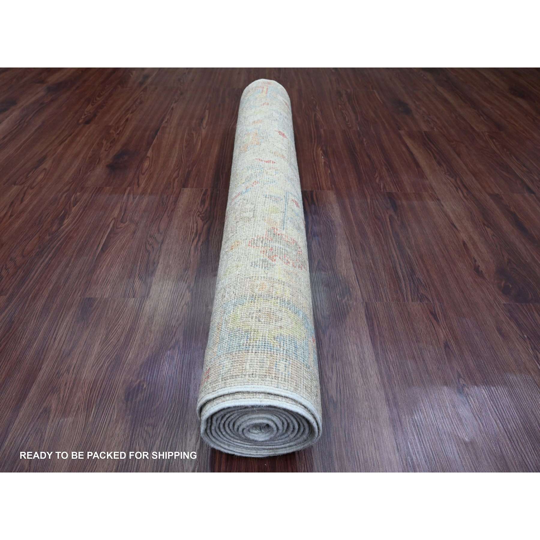 Oushak-And-Peshawar-Hand-Knotted-Rug-100385