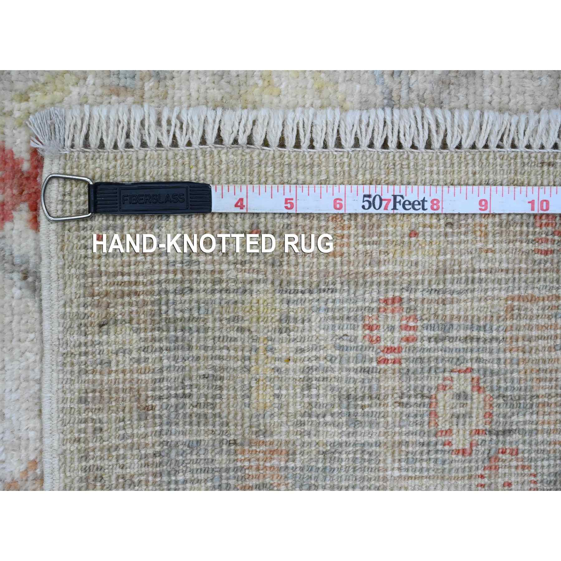 Oushak-And-Peshawar-Hand-Knotted-Rug-100385