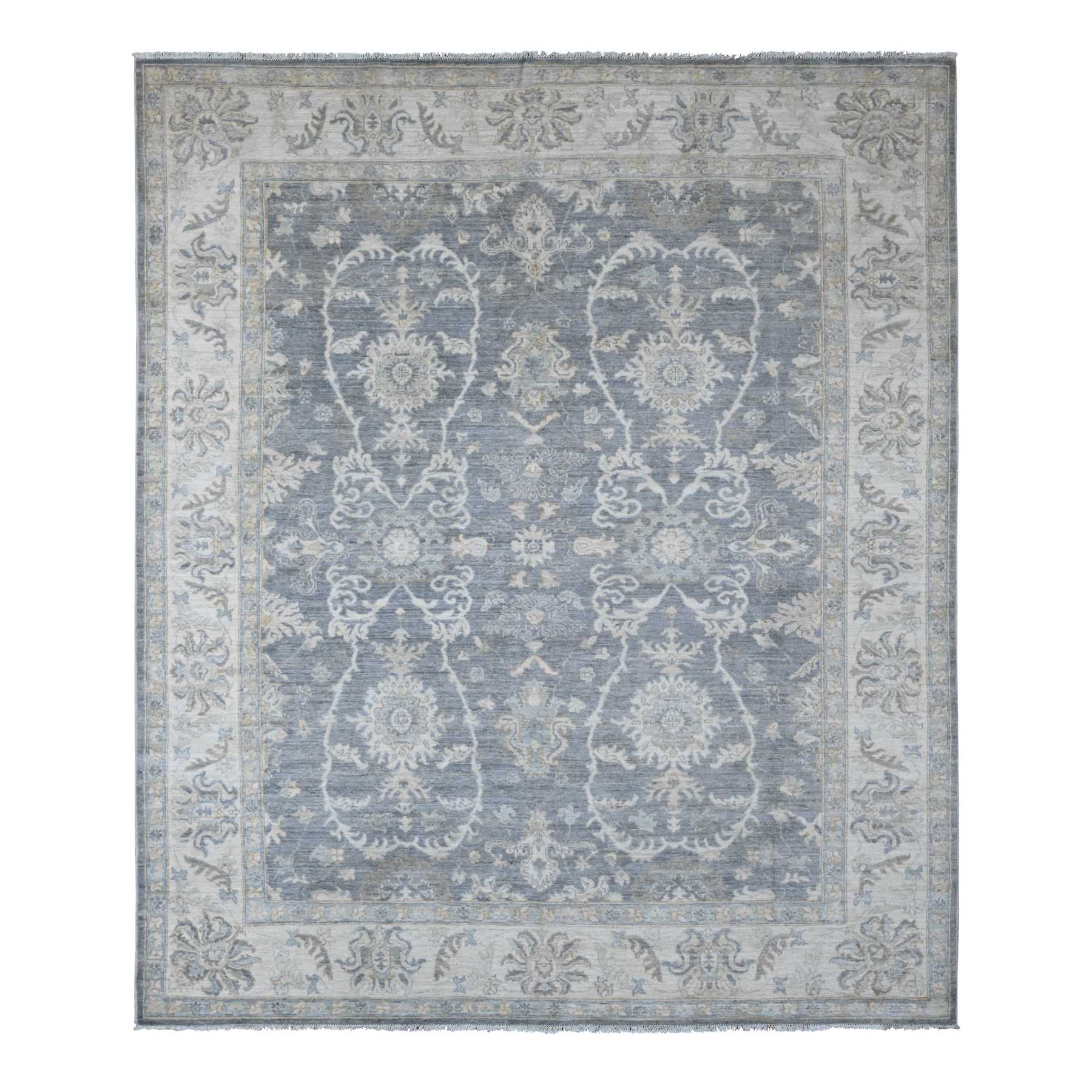 Oushak-And-Peshawar-Hand-Knotted-Rug-100430