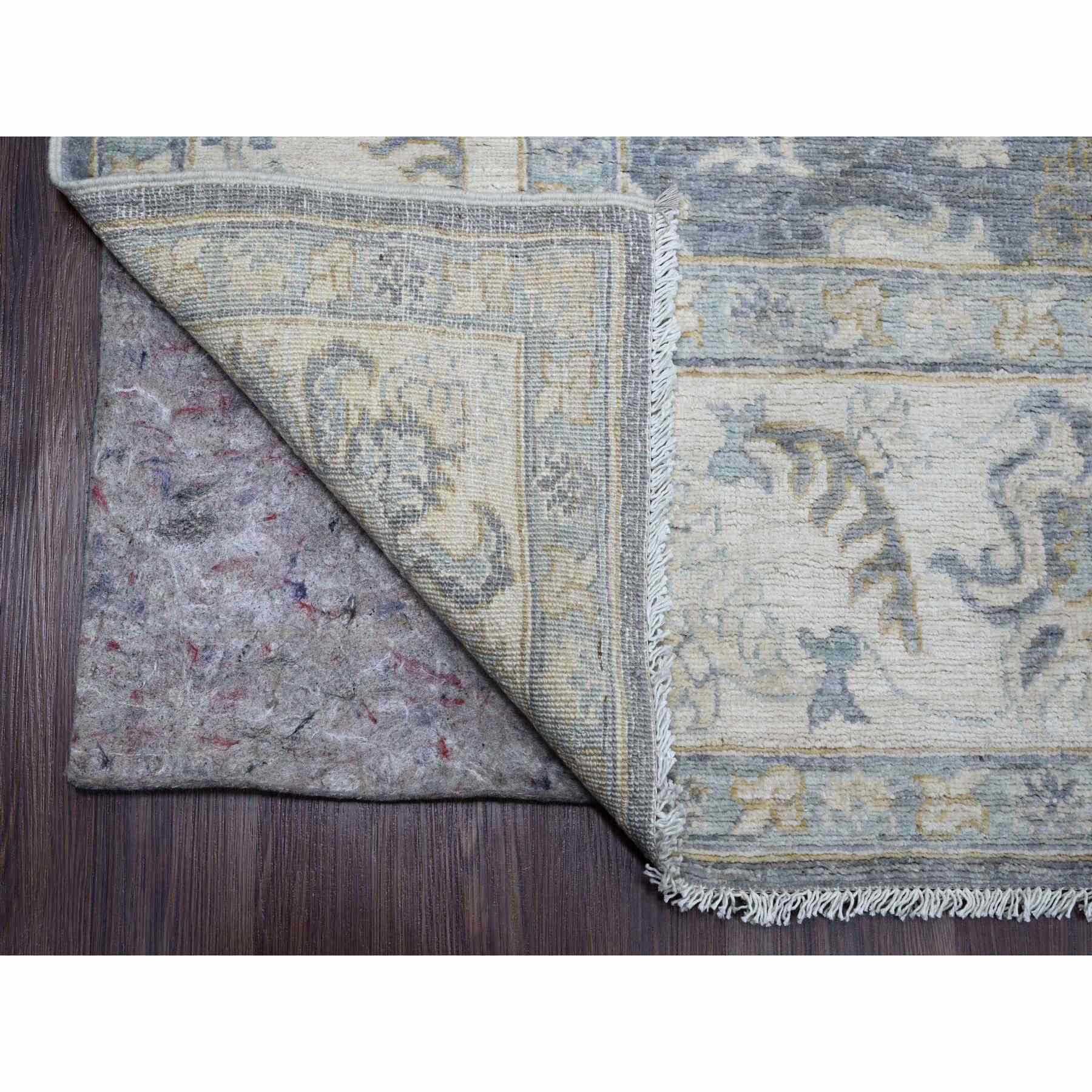 Oushak-And-Peshawar-Hand-Knotted-Rug-100430