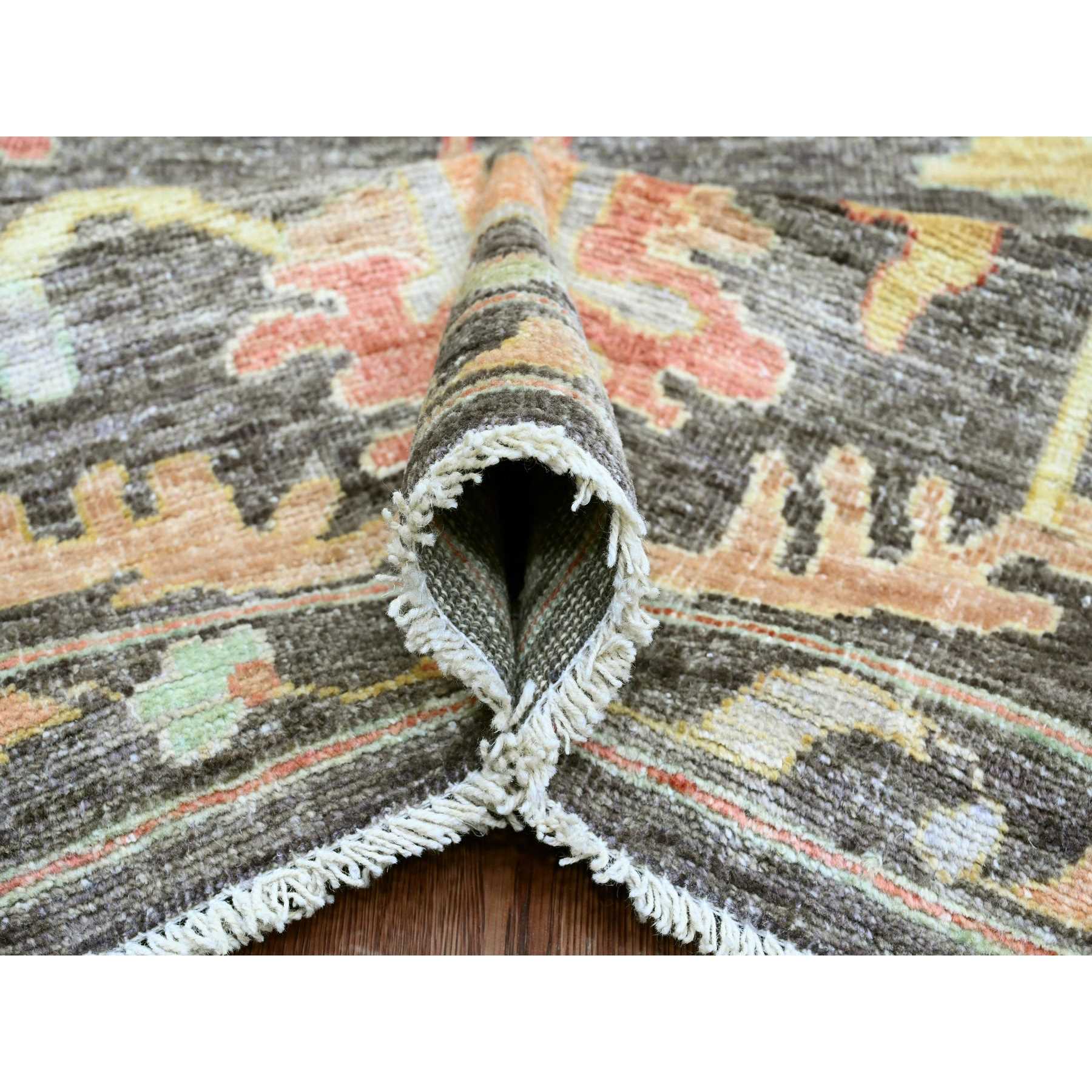 Oushak-And-Peshawar-Hand-Knotted-Rug-100465